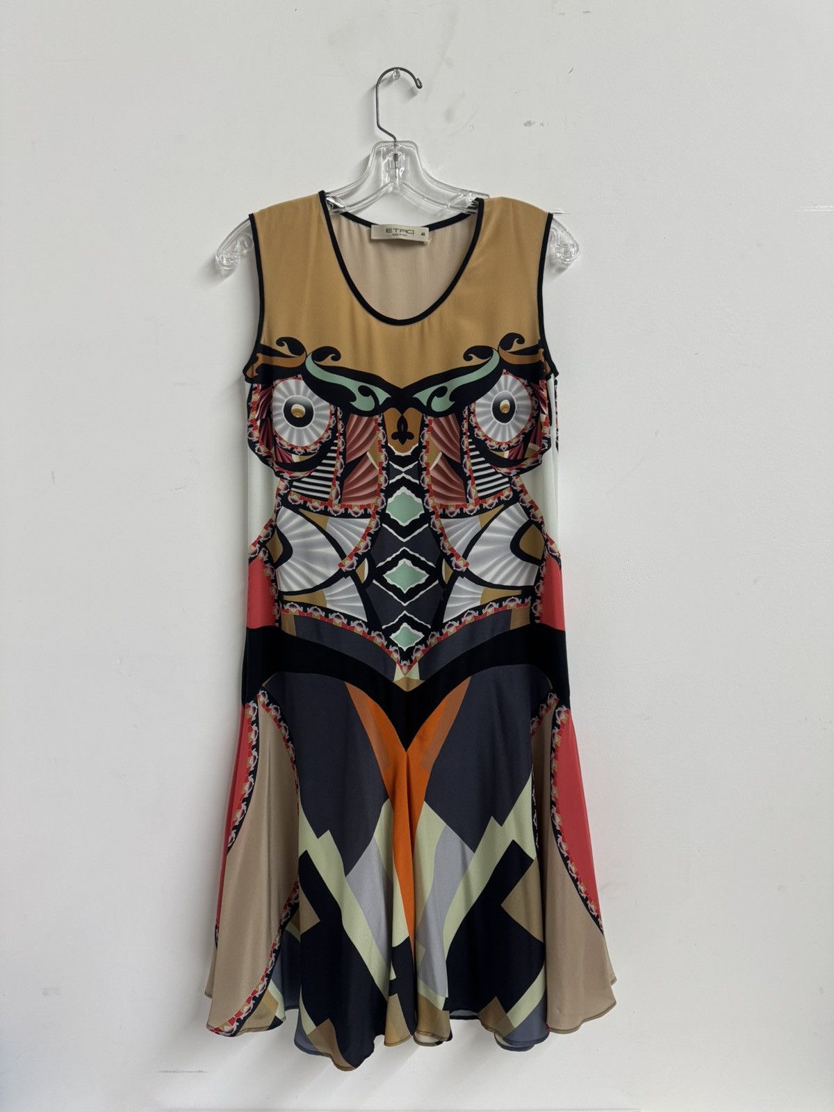Etro Etro 100% Silk Graphic Print Dress – IT 40 – Made in Italy Size S / US 4 / IT 40 - 1 Thumbnail