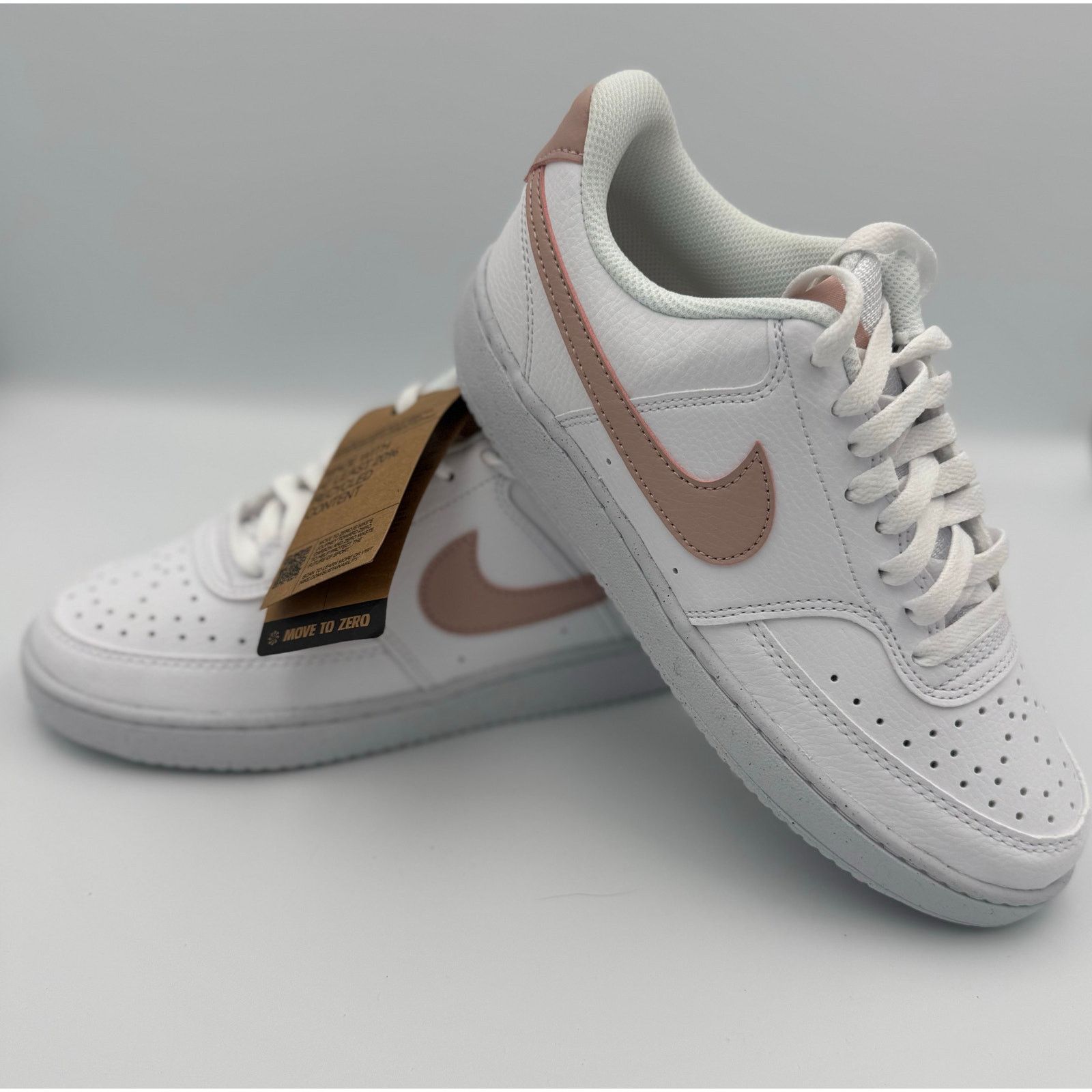 Nike Nike Court Vison Low white pink size 7.5 Size ONE SIZE - 2 Thumbnail
