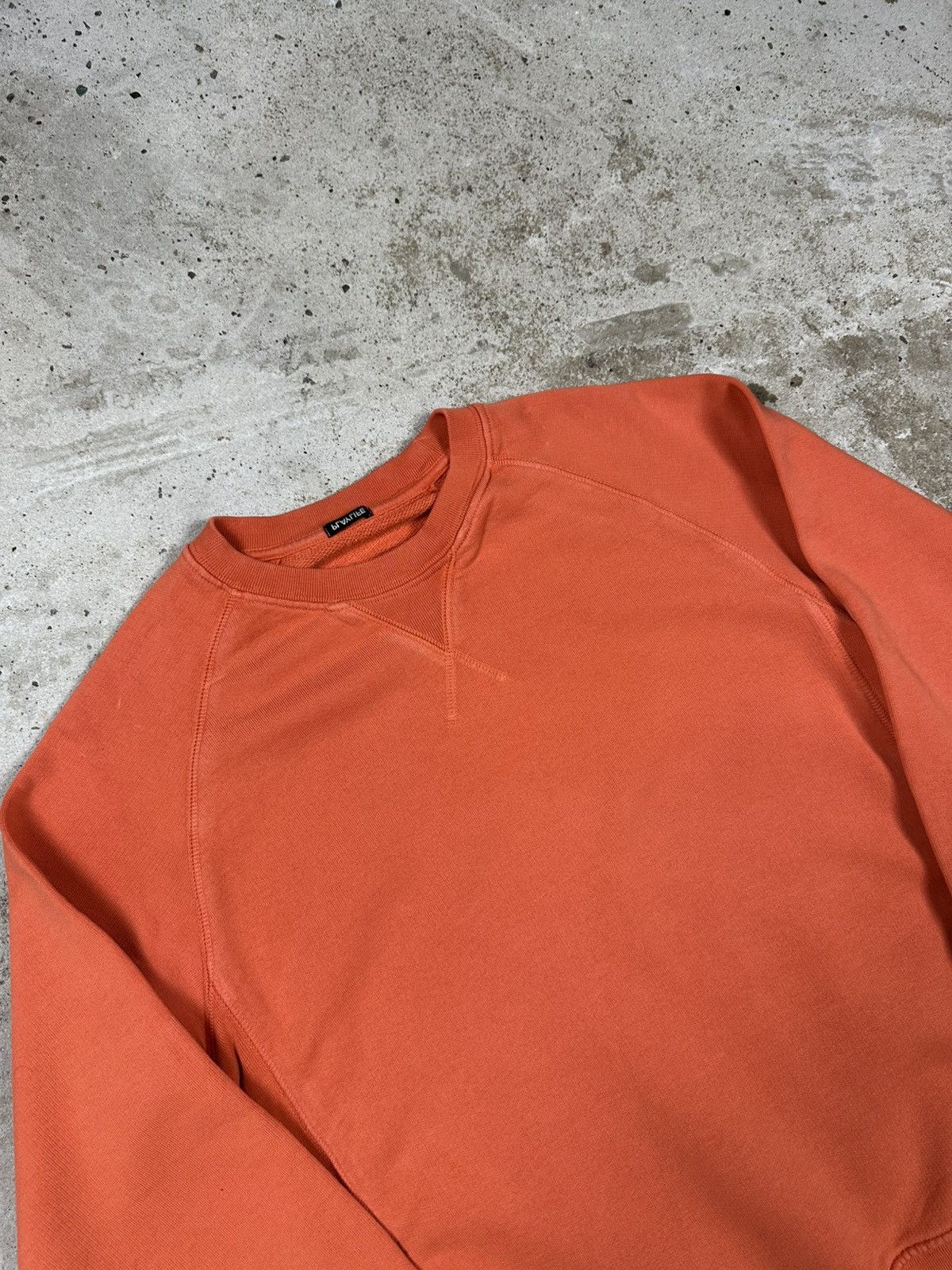 Japanese Brand × Vintage Vintage 90s PlayLife Orange Blank Crewneck Sweatshirt Size US S / EU 44-46 / 1 - 5 Thumbnail