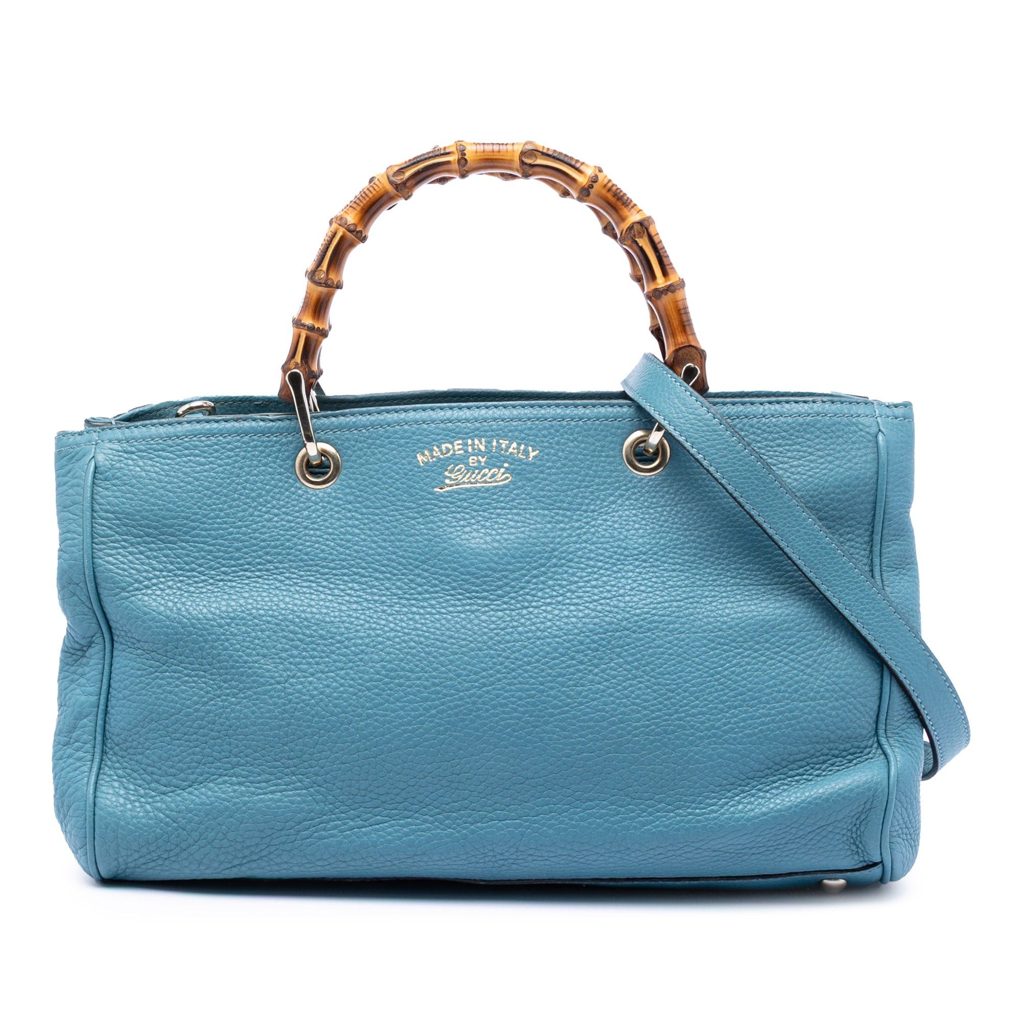 Gucci Medium Calfskin Bamboo Shopper Satchel Size ONE SIZE - 1 Thumbnail
