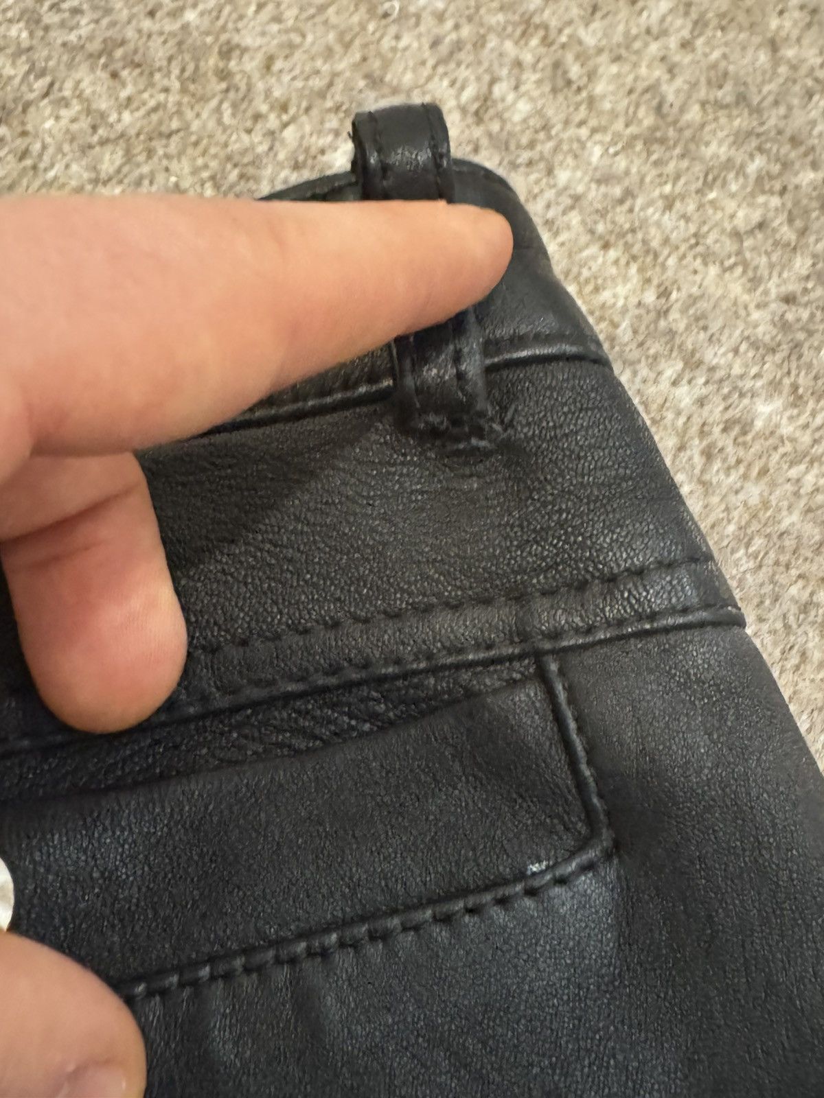 Diesel Black Gold Diesel black Gold label Leather Trousers Size 27" / US 4 / IT 40 - 8 Thumbnail