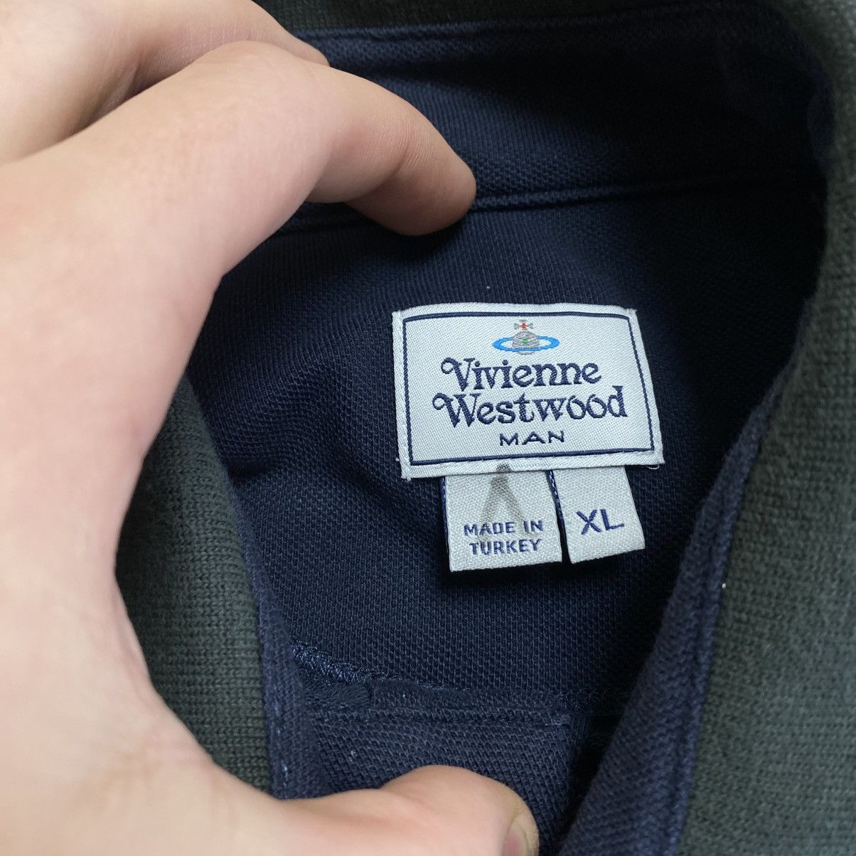 Vivienne Westwood Vivienne Westwood Polo T-Shirt Vintage Small Orb Logo Luxury Size US XL / EU 56 / 4 - 6 Thumbnail