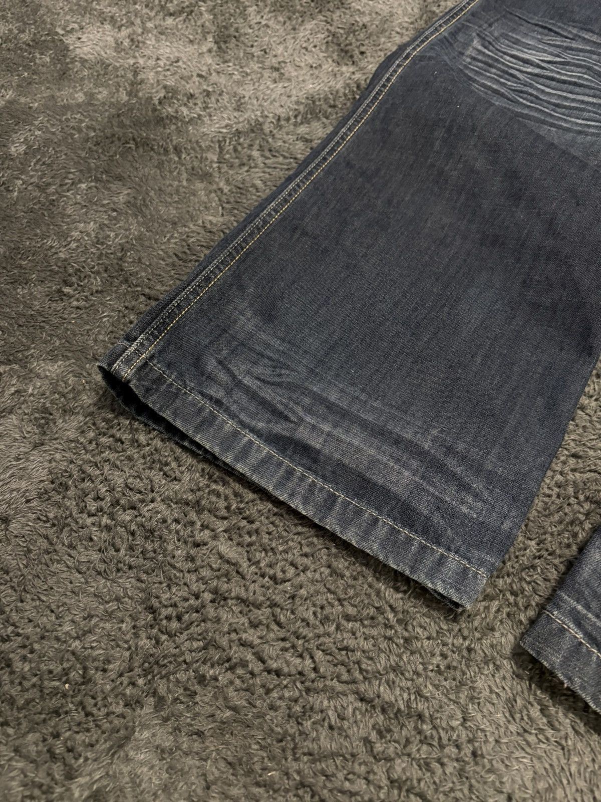 Japanese Brand Vintage Rare Washed Denim Distressed Y2K Baggy Jeans Size US 34 / EU 50 - 8 Thumbnail