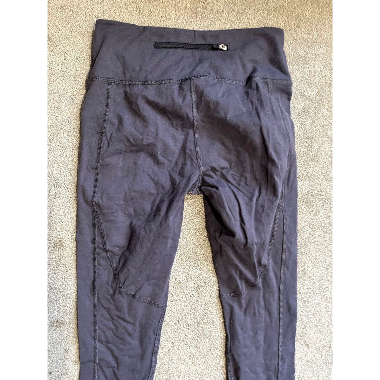 Champion Champion Women's Running Blue Leggings XS Pocket Zipper Style: Ankle, Skinny, Breathable, Reflective, Elastic Waist, Inseam 27 in, Activewear Size 26" / US 2 / IT 38 - 4 Thumbnail