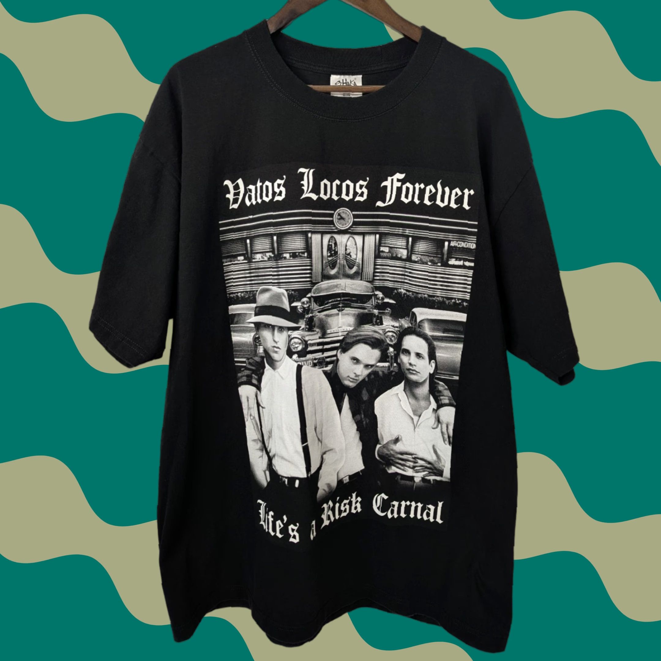 Vintage Blood In Blood Out Vatos Locos Forever Life's A Rsk CarnaL TShirt 2XL Shaka Wear Size US XXL / EU 58 / 5 - 1 Thumbnail