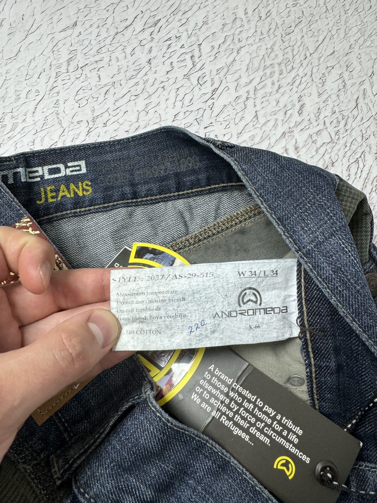Vintage Andromeda Jeans monogram straight wide rap jeans denim pants Size US 34 / EU 50 - 12 Thumbnail