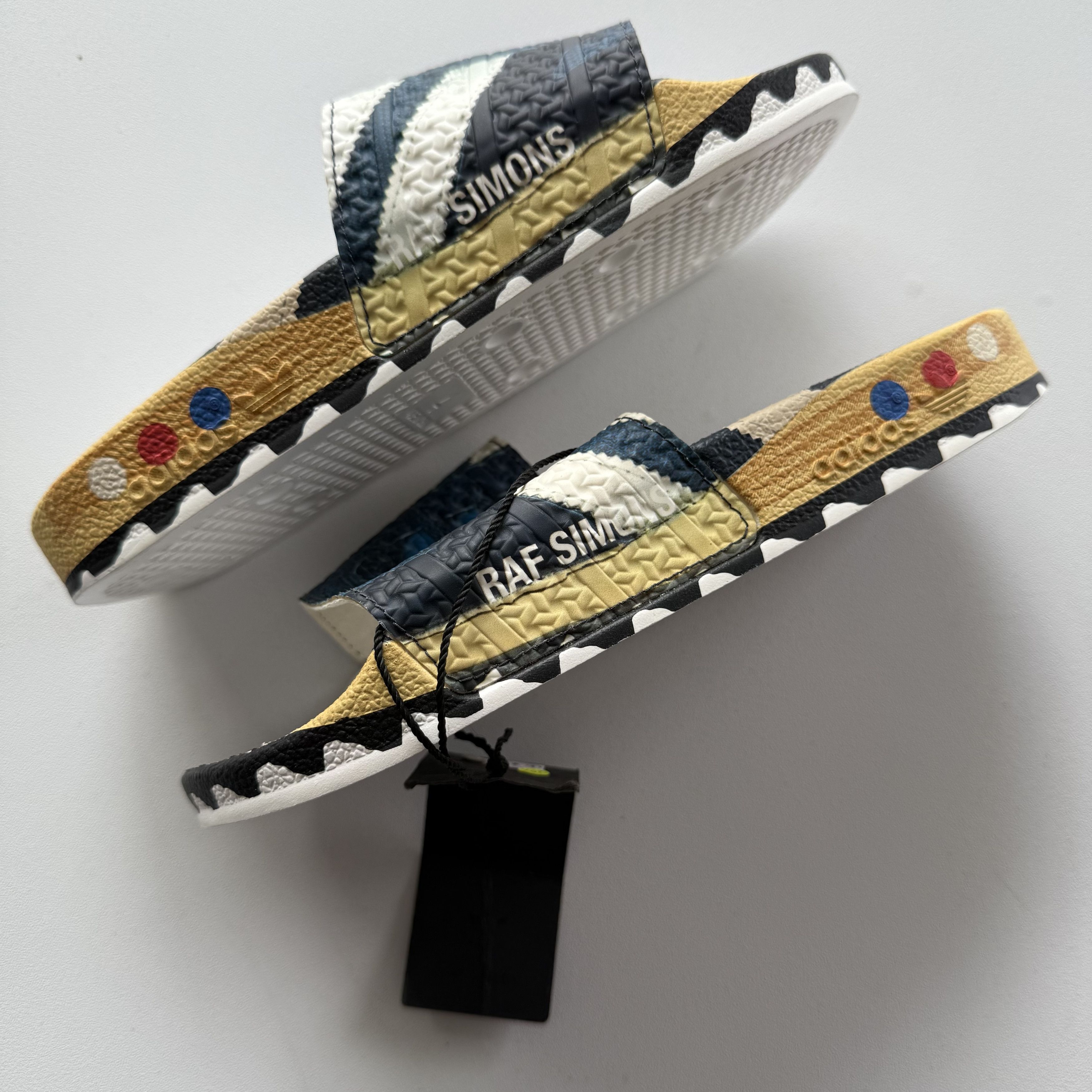 Adidas × Raf Simons 2019 Raf Simons x Adidas LA Adilette Slides 'Trompe L'oeil' Size US 5 / EU 37 - 5 Thumbnail