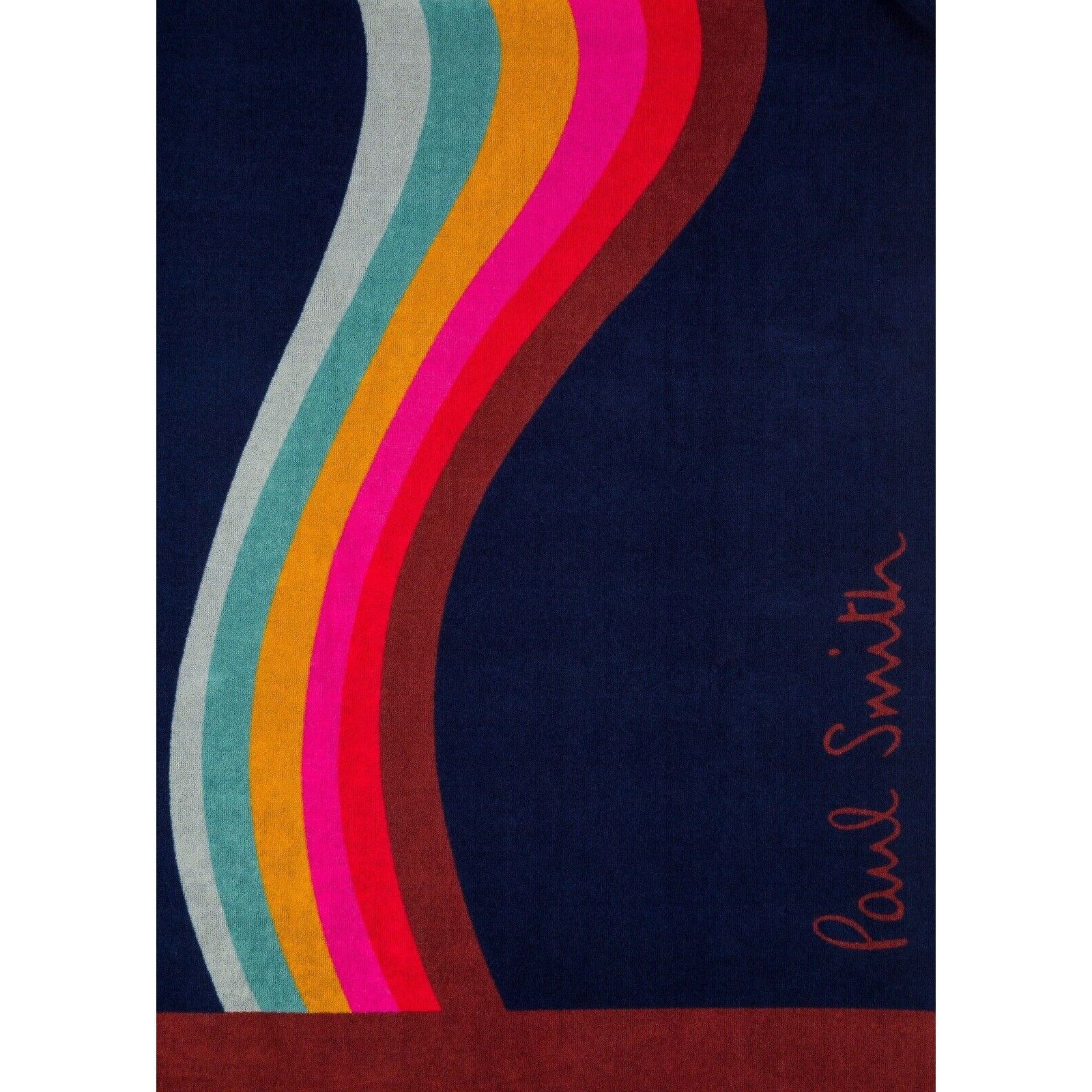 Paul Smith NWT $175 PAUL SMITH Swirl Beach Towel Navy Size ONE SIZE - 2 Thumbnail