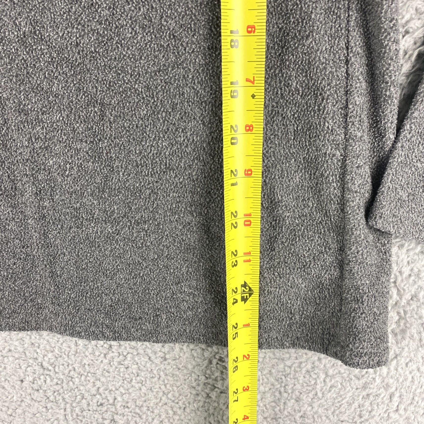 Gap GAP Sweater Fleece 1/2 Zip - Large Gray - Mock Neck, Long Sleeve - Pullover - Womens Size L / US 10 / IT 46 - 6 Thumbnail
