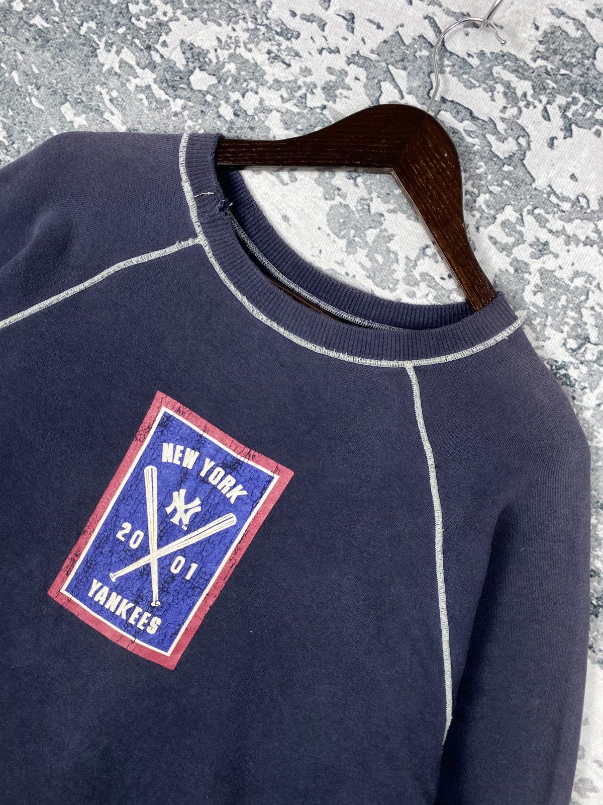 New York Yankees Vintage New York Yankees Faded Sweatshirts Size US M / EU 48-50 / 2 - 2 Thumbnail