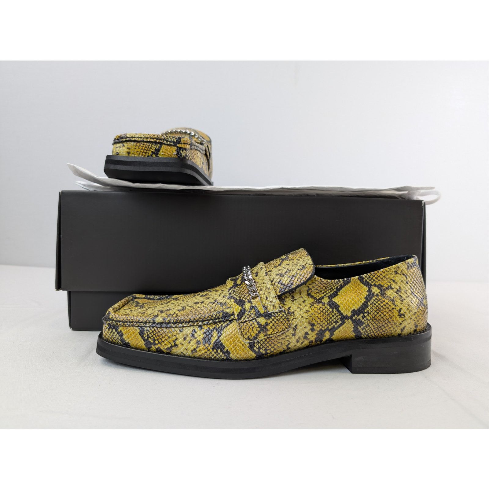 Martine Rose o1rshd1 Embossed Leather Square Toe Loafers in Yellow Size US 9 / EU 42 - 19 Thumbnail