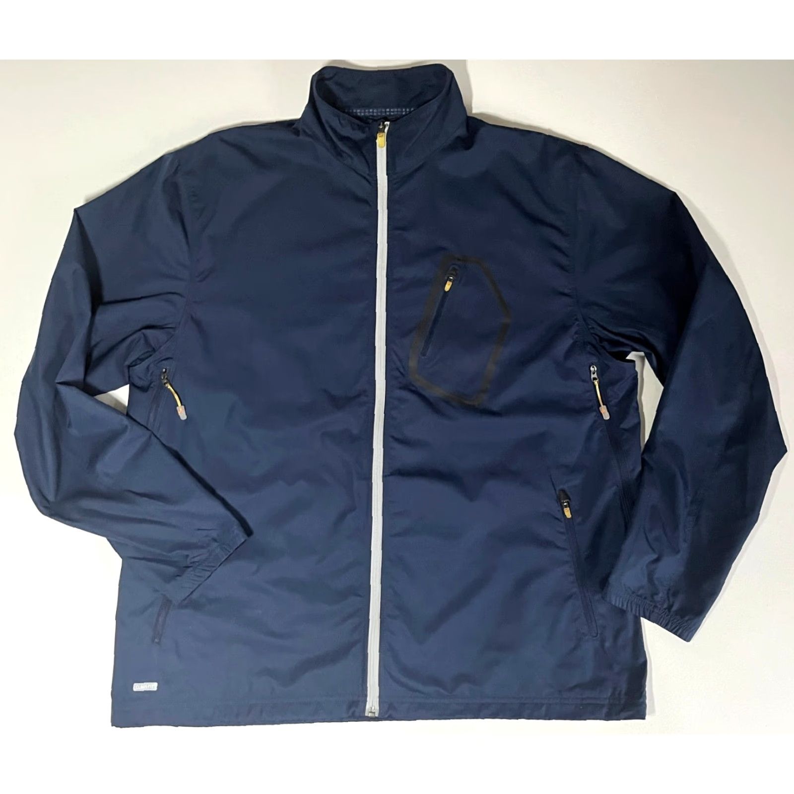 Nike VINTAGE Nike Men’s Clima-Fit Windbreaker Jacket XL Navy Zip Full-Size Wind-Resistant Pocketed Cross Training activewear Mens Size US XL / EU 56 / 4 - 3 Thumbnail