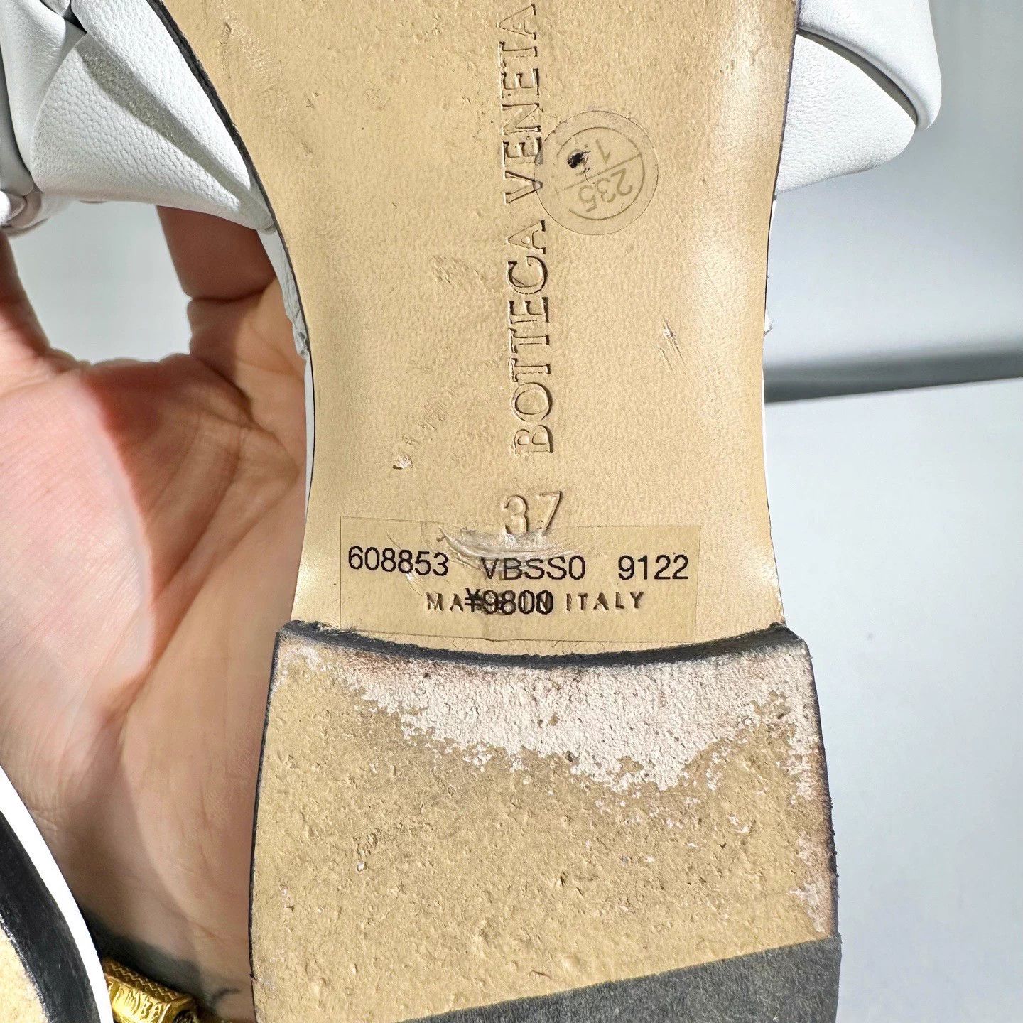 Bottega Veneta Bv Woven Sandals EUR 37 Used Excellent Condition Size US 6 / IT 36 - 7 Thumbnail