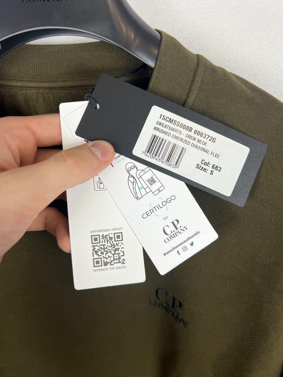 C.P. Company Green C.P. Company sweatshirt (New With Tags) Size US S / EU 44-46 / 1 - 7 Thumbnail