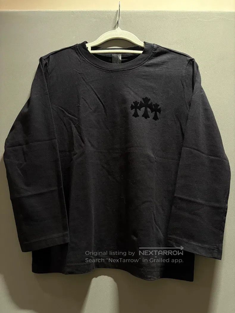 Chrome Hearts CHROME HEARTS Size XS Flocking three crosses black long sle Size US XS / EU 42 / 0 - 1 Thumbnail