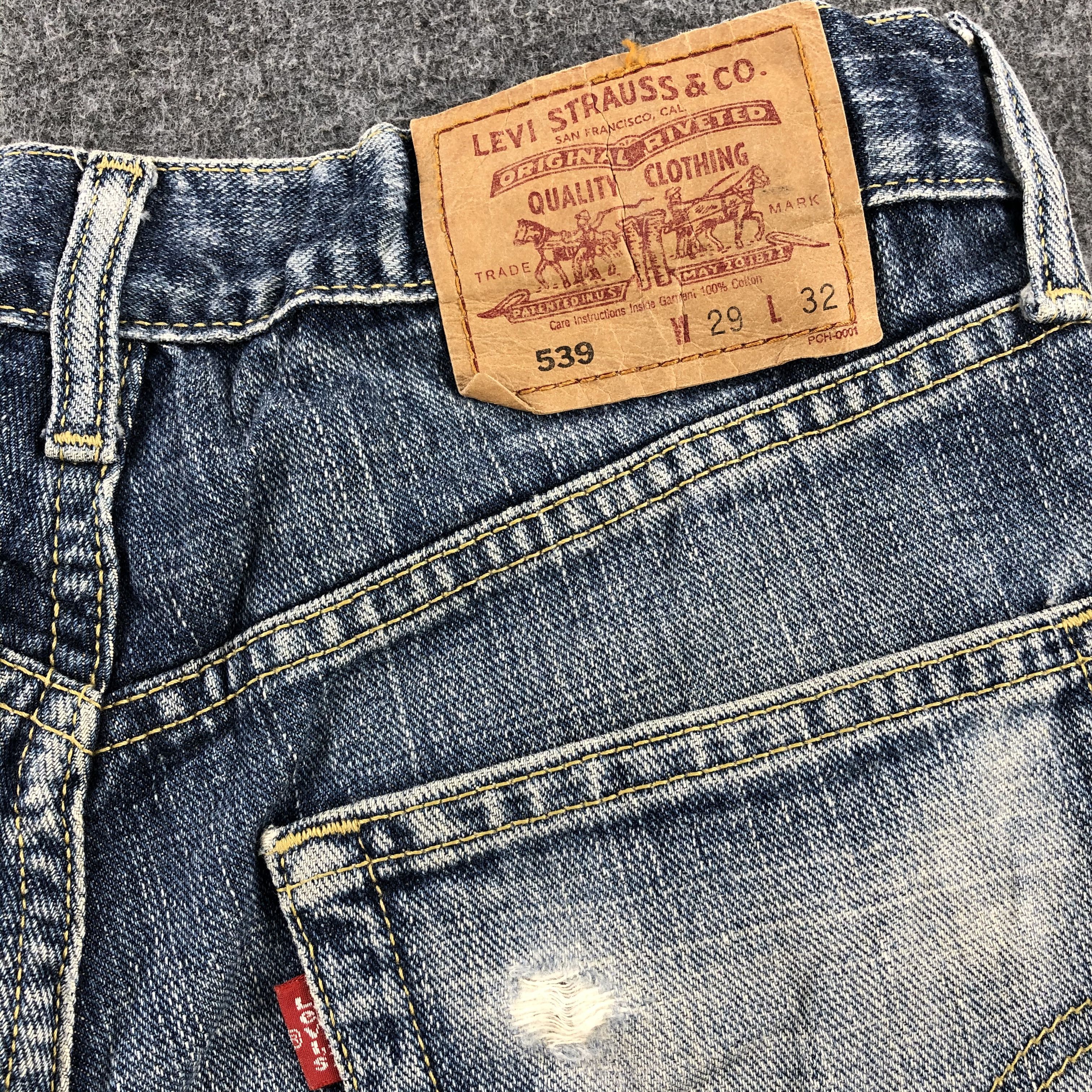 Levi's × Vintage 90s Vintage Blue Wash Levis 539 Jeans-JM2046 Size US 31 - 6 Thumbnail