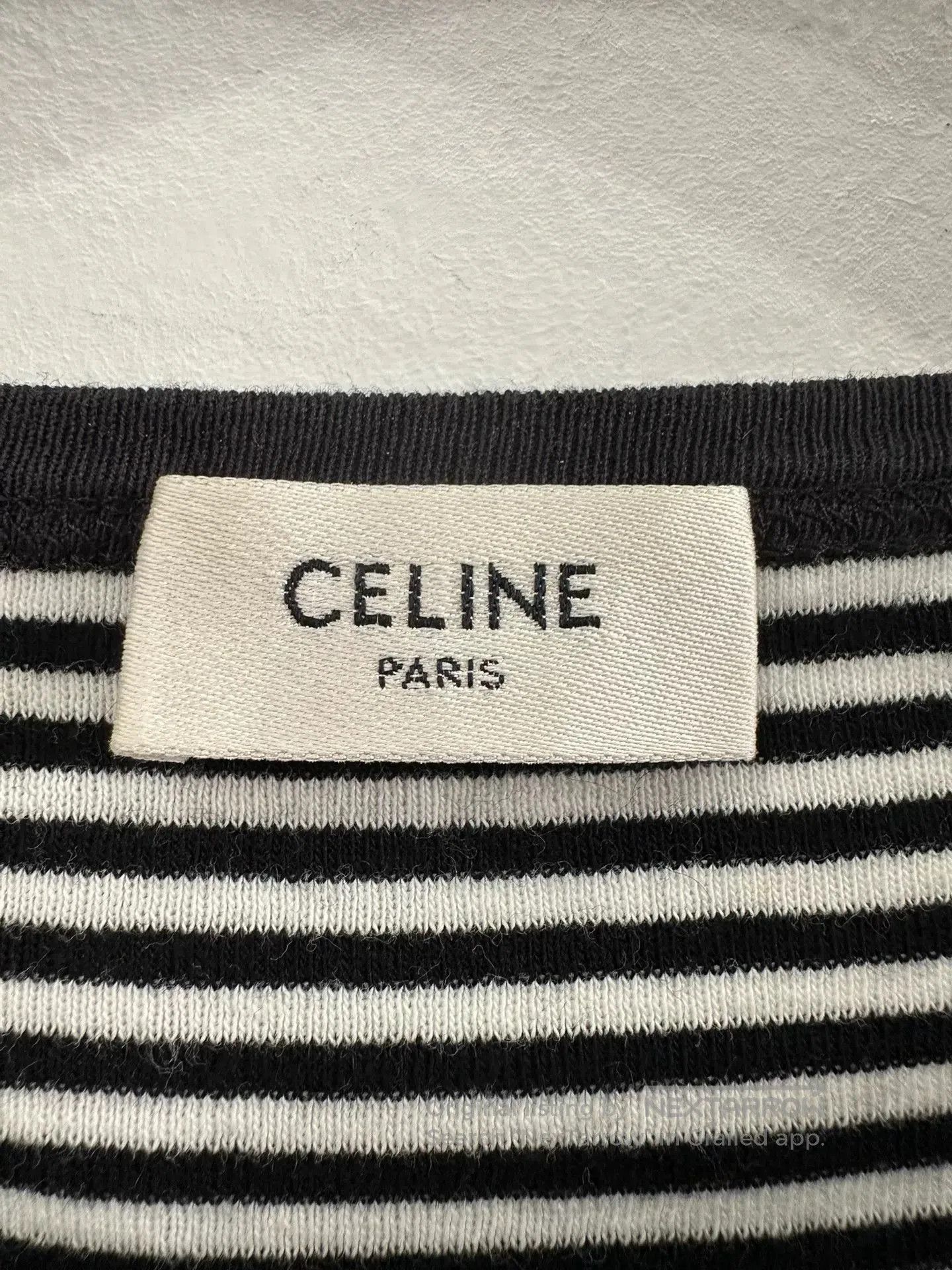 Celine Celine Black White Striped Anchor Tee XS. Size XS / US 0-2 / IT 36-38 - 4 Thumbnail