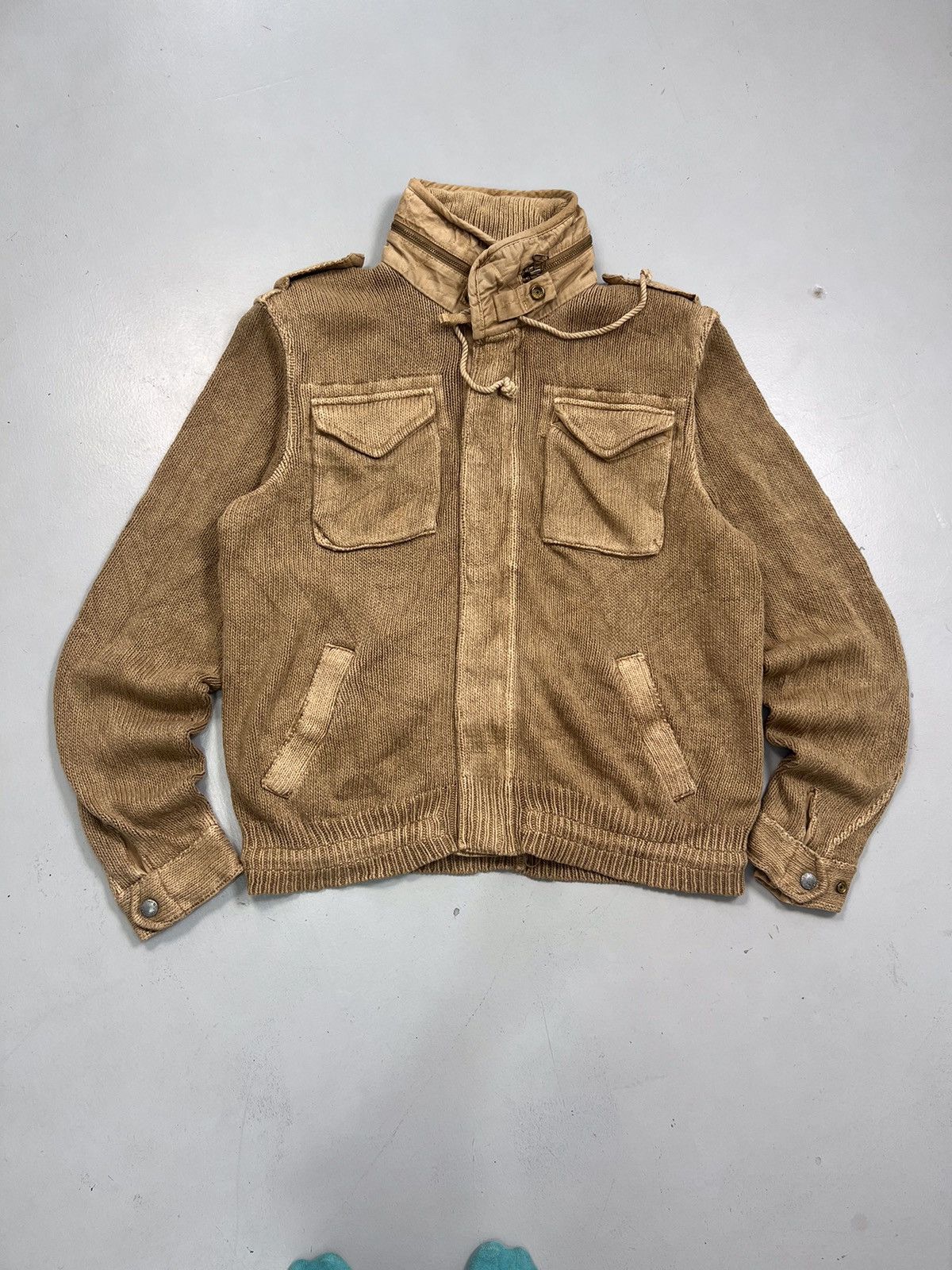 Polo Ralph Lauren Rarph lauren polo button fly zipup knit 🧶 Size US S / EU 44-46 / 1 - 1 Thumbnail