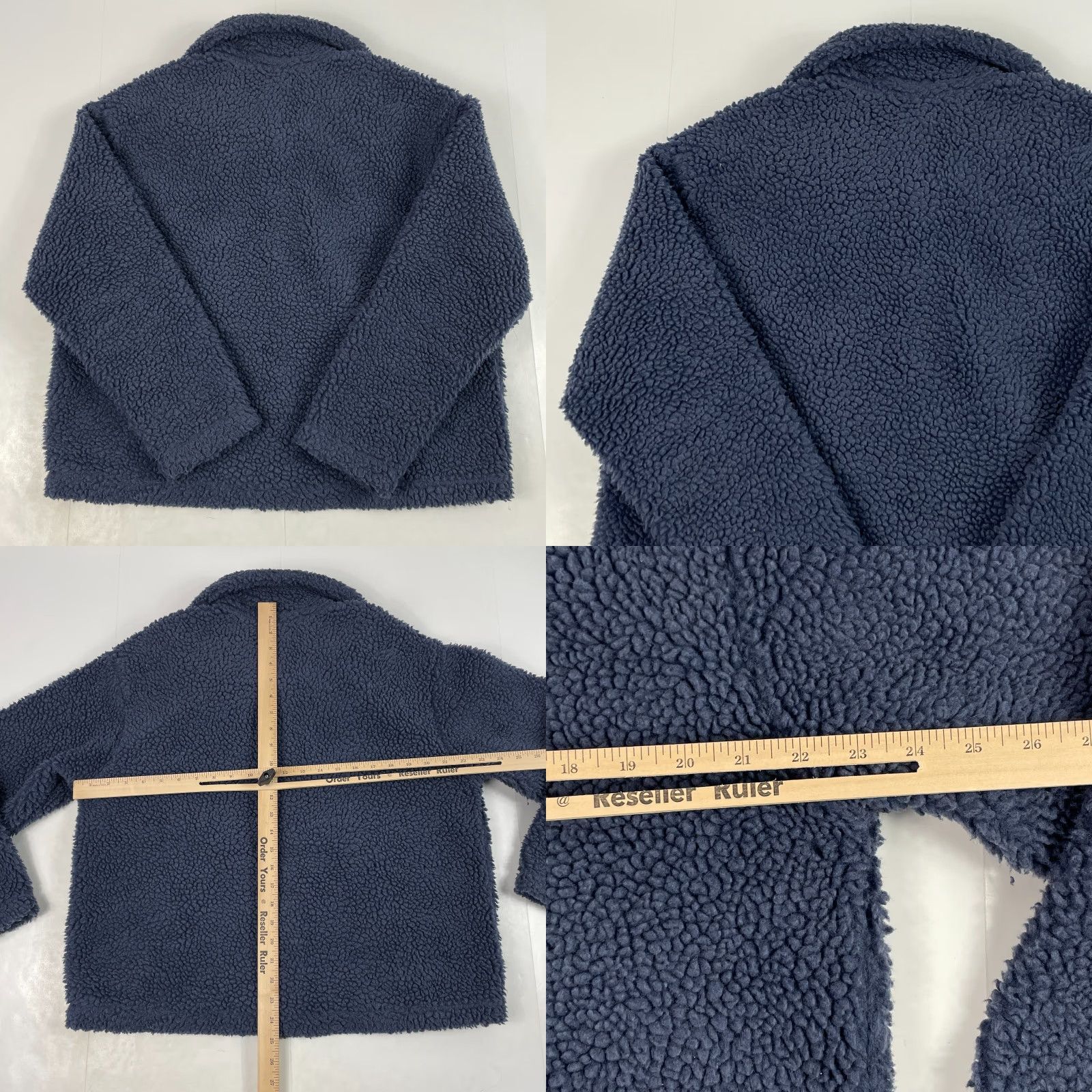 Nike Nike Jacket Womens XS Blue Swoosh Sherpa Fleece Oversized Boxy Full Zip Size XS / US 0-2 / IT 36-38 - 8 Thumbnail