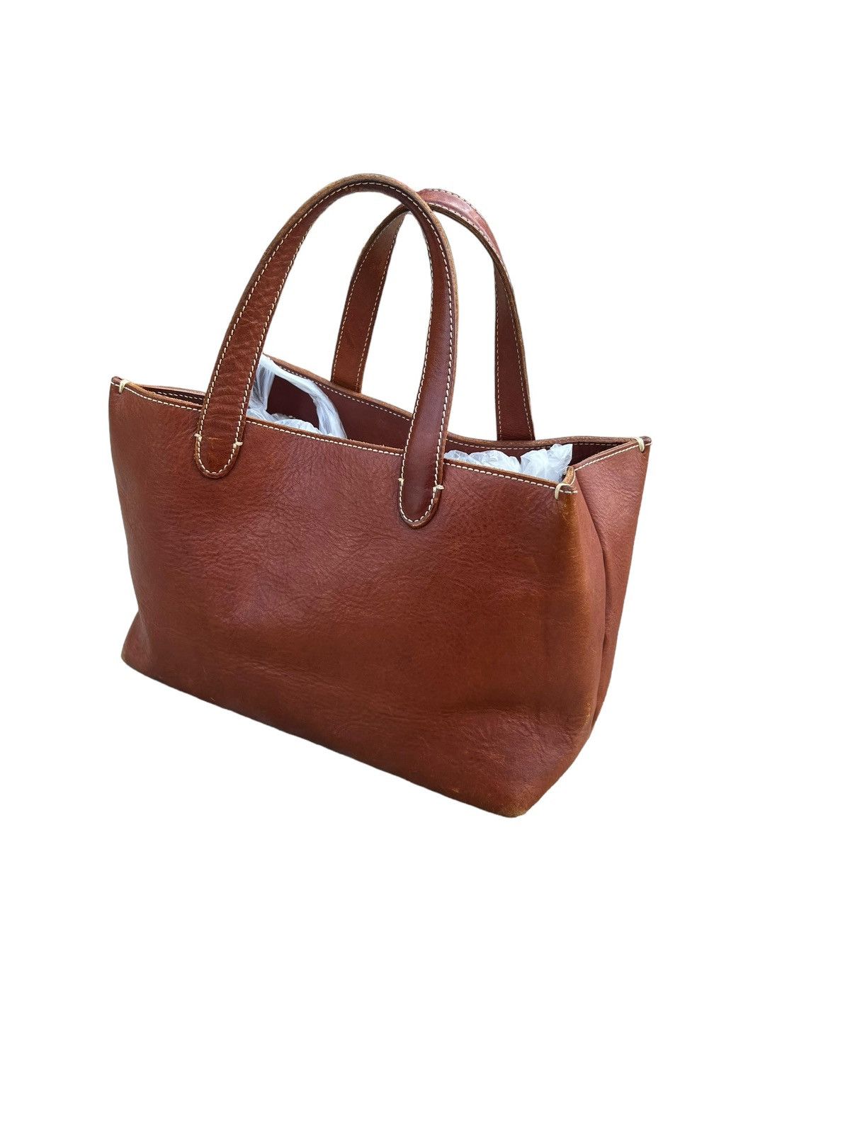 Leather Vintage Tsuchiya Kaban Patina Leather Mini Bag Size ONE SIZE - 18 Thumbnail