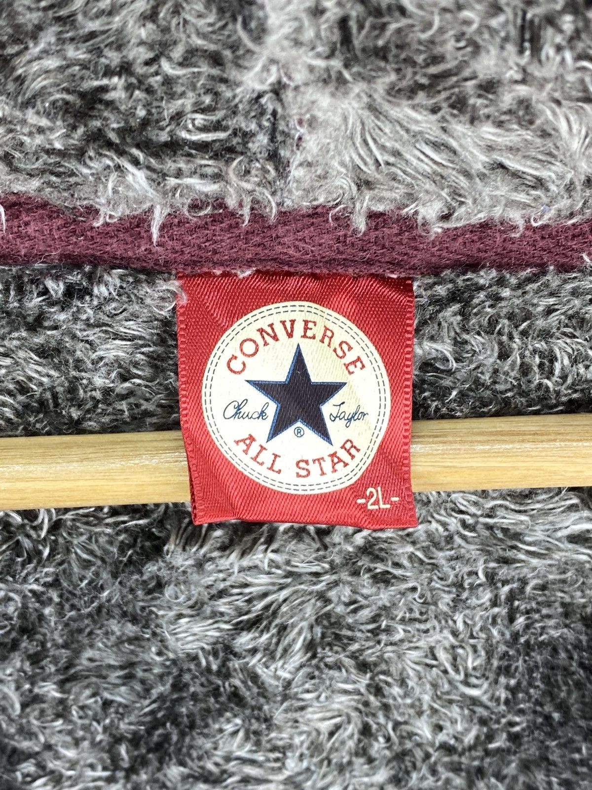 Converse Vintage Y2K Converse Allstar Lining Sherpa Hoodie Jacket Size US XXL / EU 58 / 5 - 9 Thumbnail