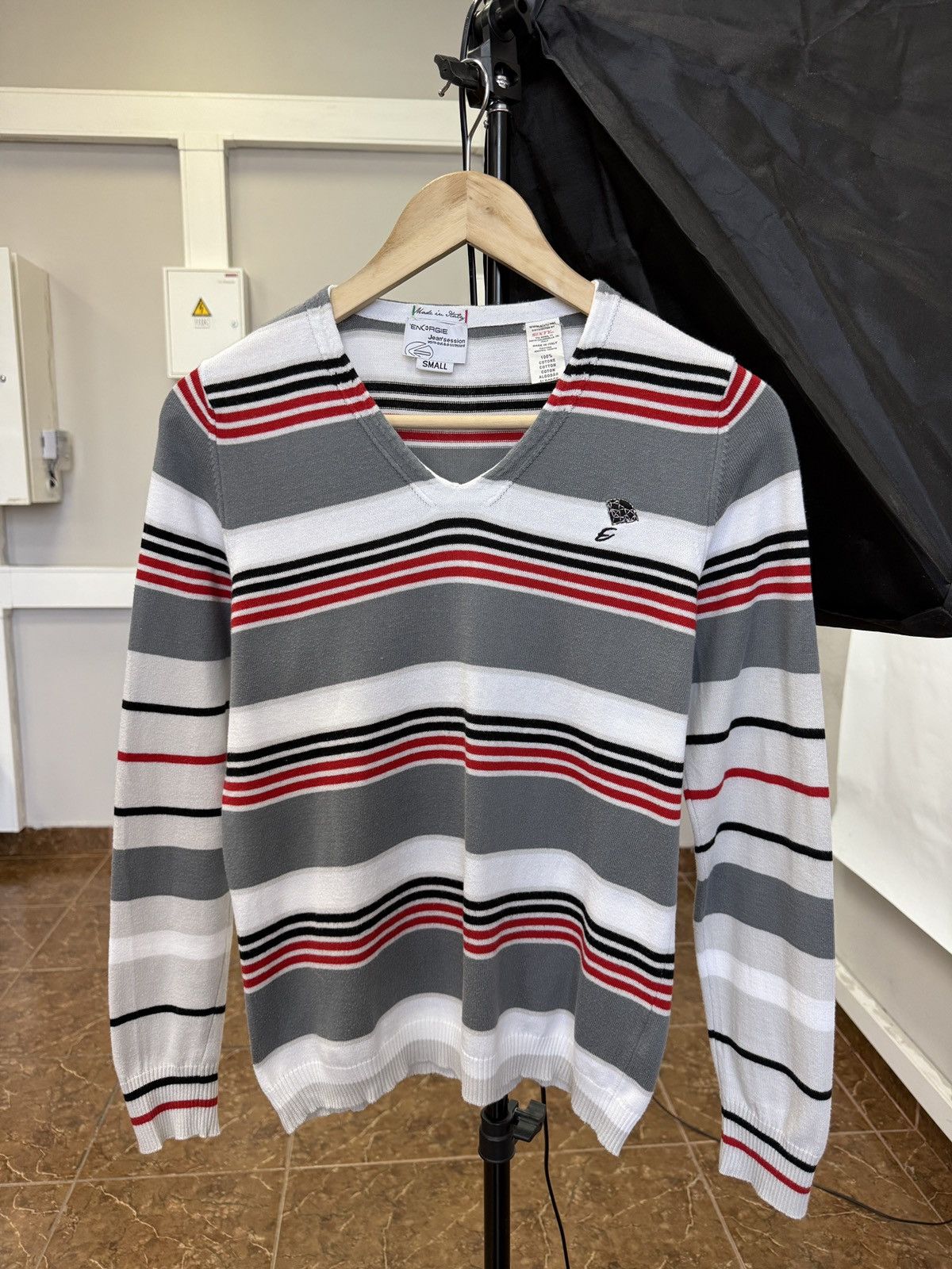 Energie 🇮🇹 Vintage 90s Energie Miss Sixty Diamond Logo Sweater Retro Size S / US 4 / IT 40 - 1 Thumbnail