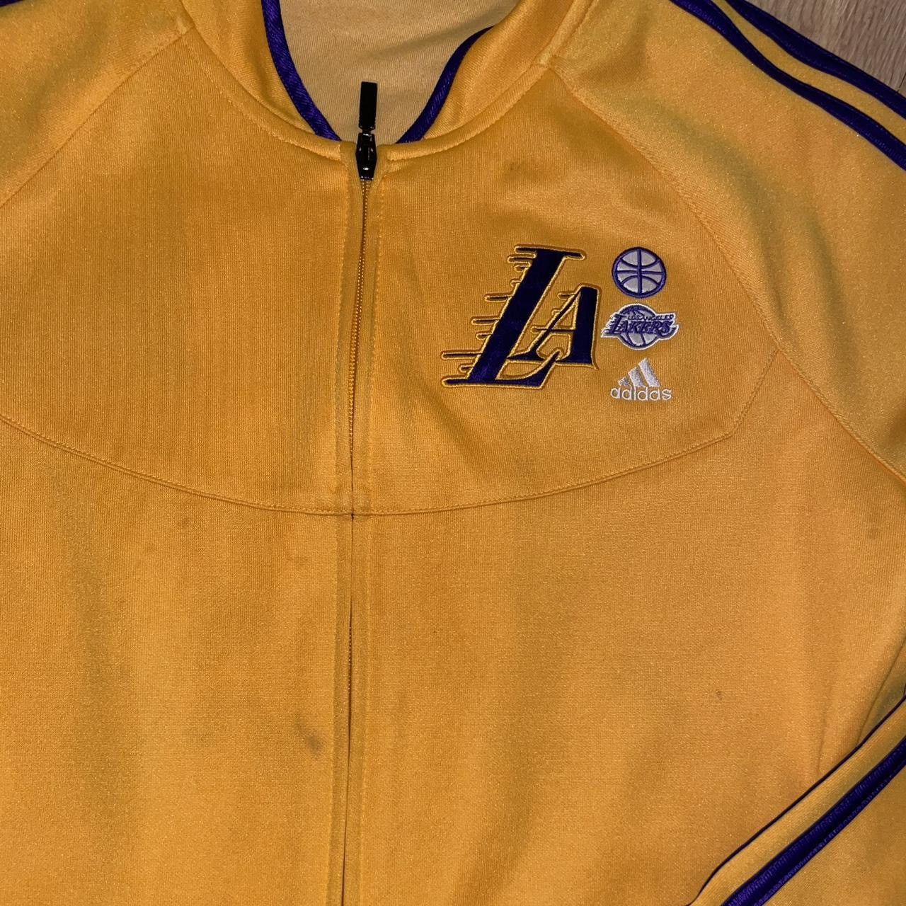 Adidas Yellow Adidas Lakers jacket Size US L / EU 52-54 / 3 - 2 Thumbnail