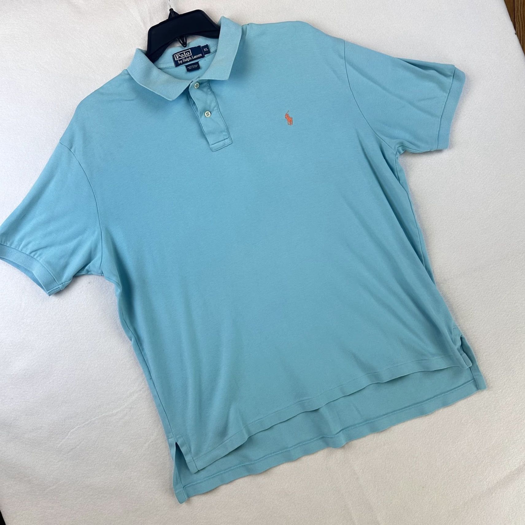 Polo Ralph Lauren Polo Ralph Lauren Polo Shirt Mens XL Blue Short Sleeve Classic Fit Pony Cotton Size US XL / EU 56 / 4 - 2 Thumbnail