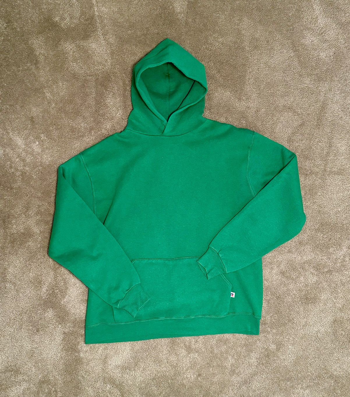 Russell Athletic Green Hoodie Medium