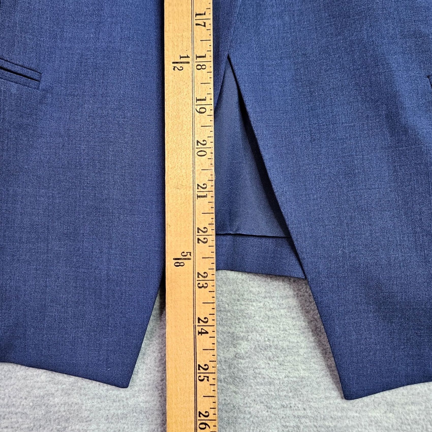 Theory Theory Women Blazer Jacket Size 12 Blue Open Front Career - Teal Blue, Long Sleeve, Solid, Regular Fit, Wool/Lycra, Dry Clean Only, - Womens, Jacket Size XL / US 12-14 / IT 48-50 - 4 Thumbnail