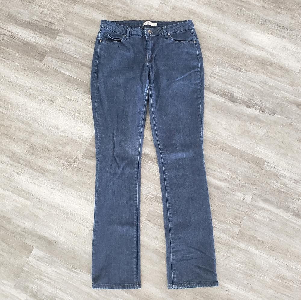 Designer Dark Denim JustFab Skinny Jean Size 28" / US 6 / IT 42 - 1 Thumbnail