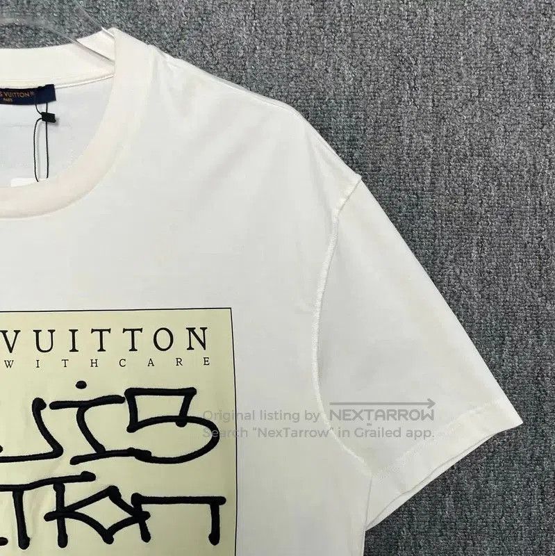 Louis Vuitton Louis Vuitton White Cotton Men's T-Shirt . Size US L / EU 52-54 / 3 - 3 Thumbnail