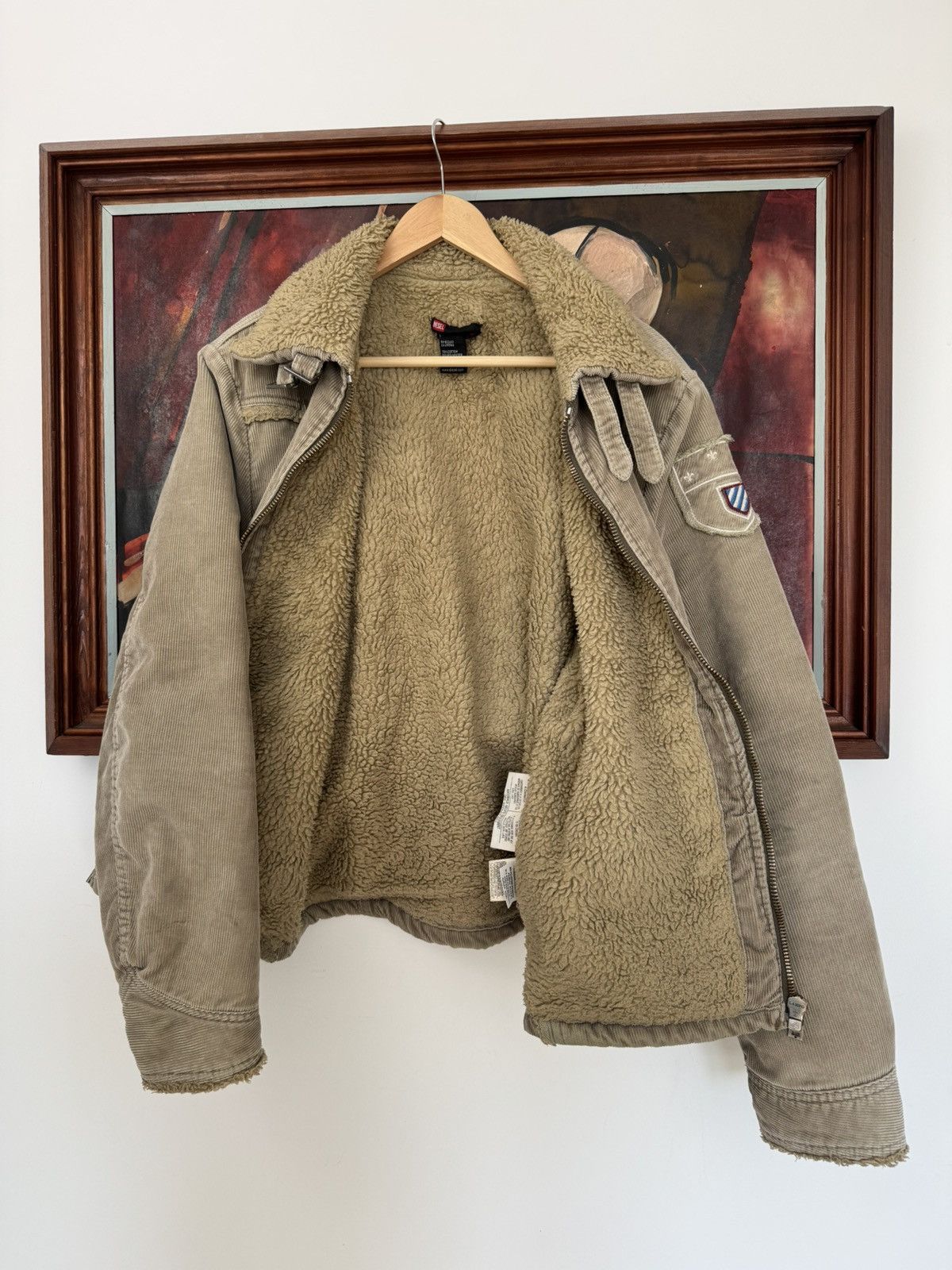 Diesel Diesel Jacket Sherpa Vintage Velvet Corduroy Retro Hype y2K Size US L / EU 52-54 / 3 - 2 Thumbnail