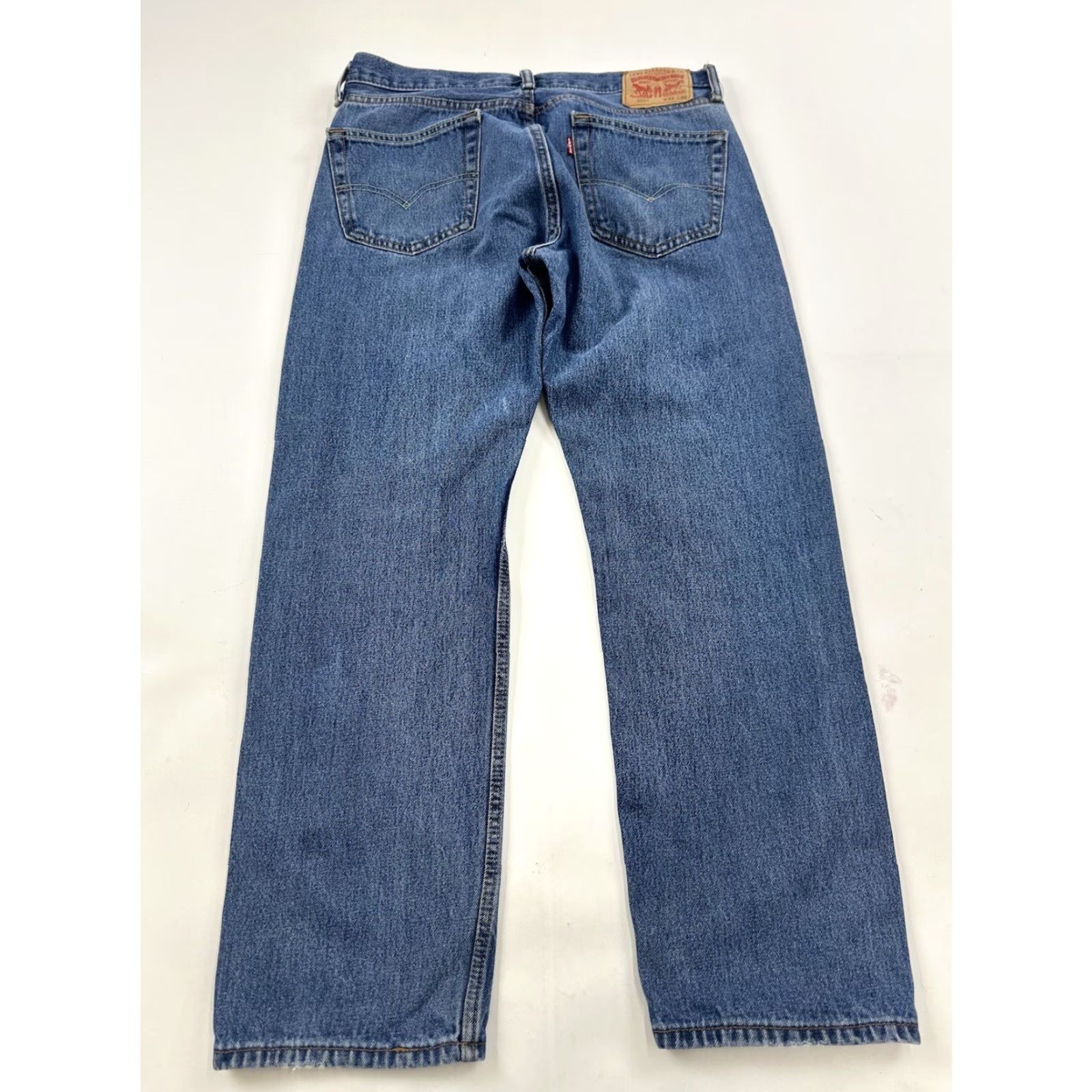 Levi's Levi's 505 Jeans Mens 33 Regular 28in Blue 5-Pocket Zip Button High Rise Straight Denim 500 Series Regular Pattern Solid Vintage: No Size US 33 - 2 Thumbnail