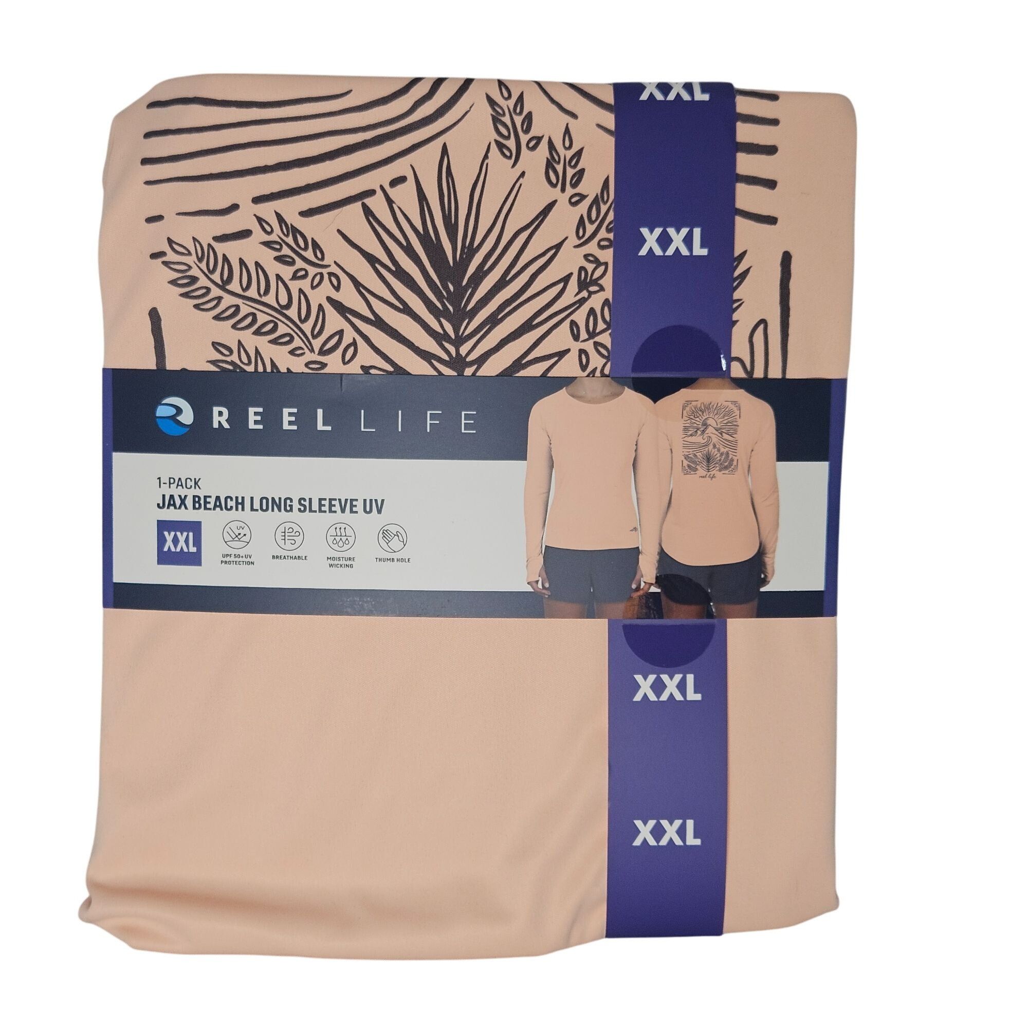 Other Reel Life Womens Jax Beach Long Sleeve UV Protection Shirt X Size XXL / US 16-18 / IT 52-54 - 2 Thumbnail