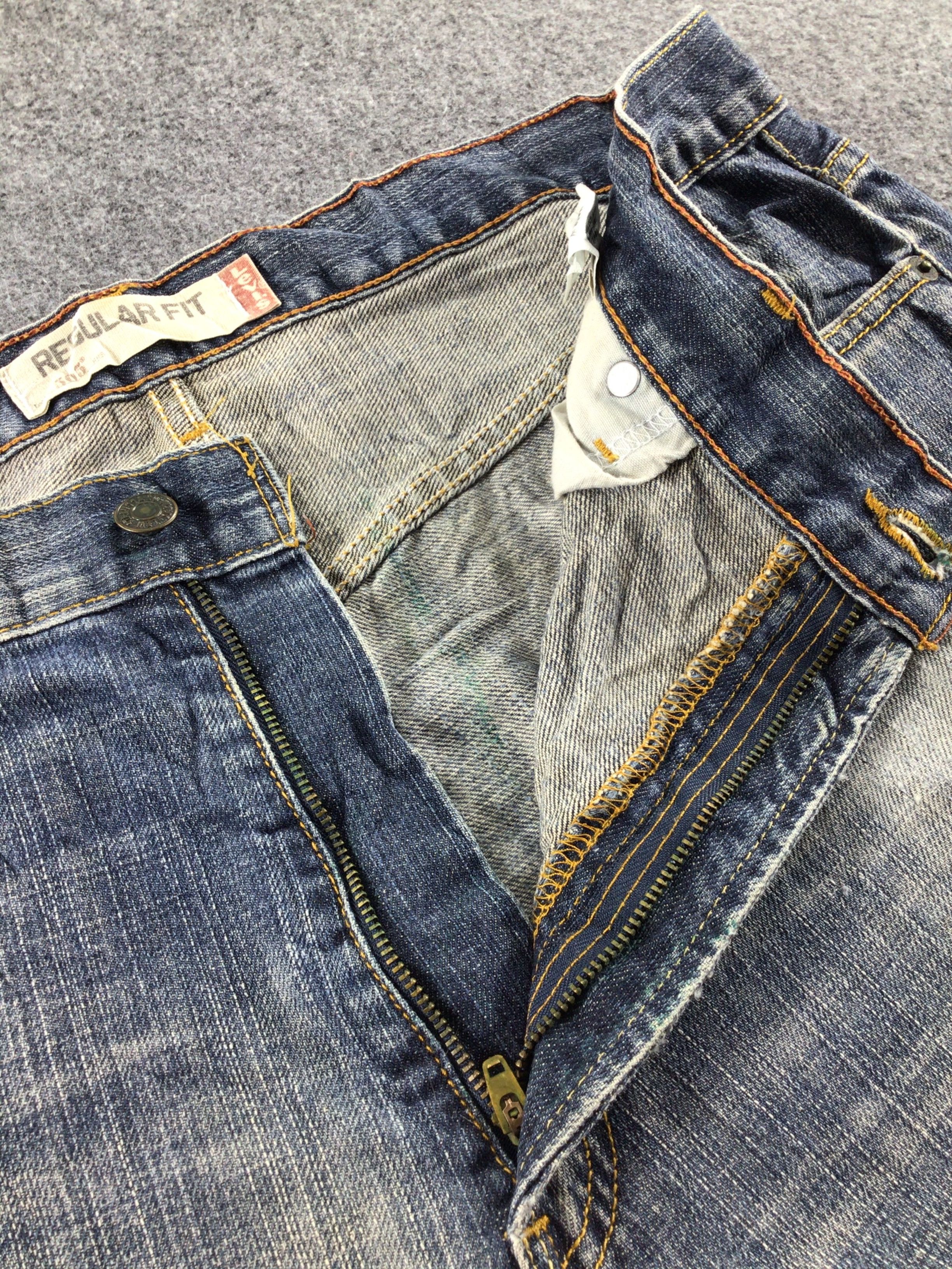 Levi's Vintage Levis 505 Jeans Distressed Faded Blue Denim -J504 Size US 36 / EU 52 - 8 Thumbnail
