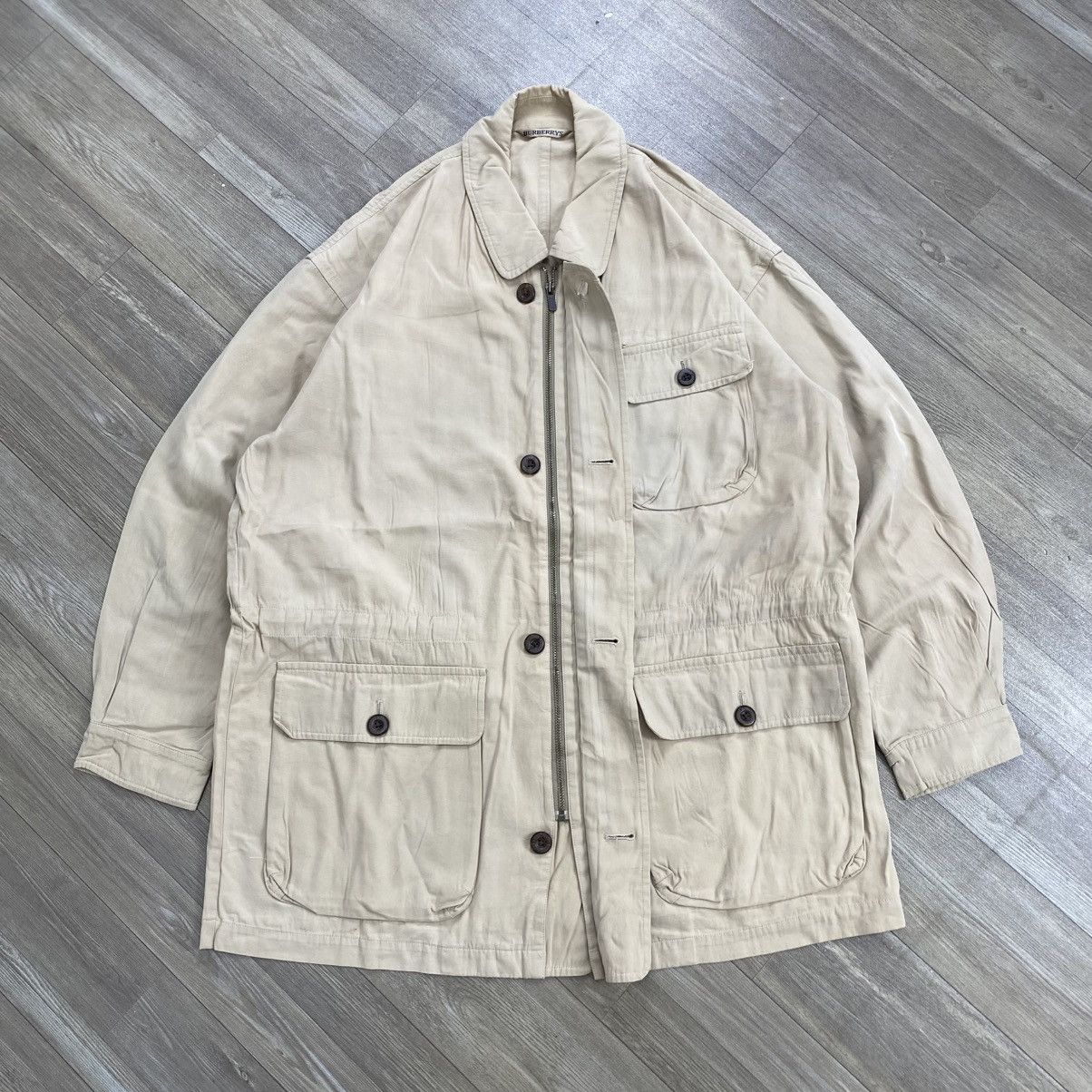 Burberry 1990s Vintage Burberry’s London Parka Military Jacket Size US L / EU 52-54 / 3 - 2 Thumbnail