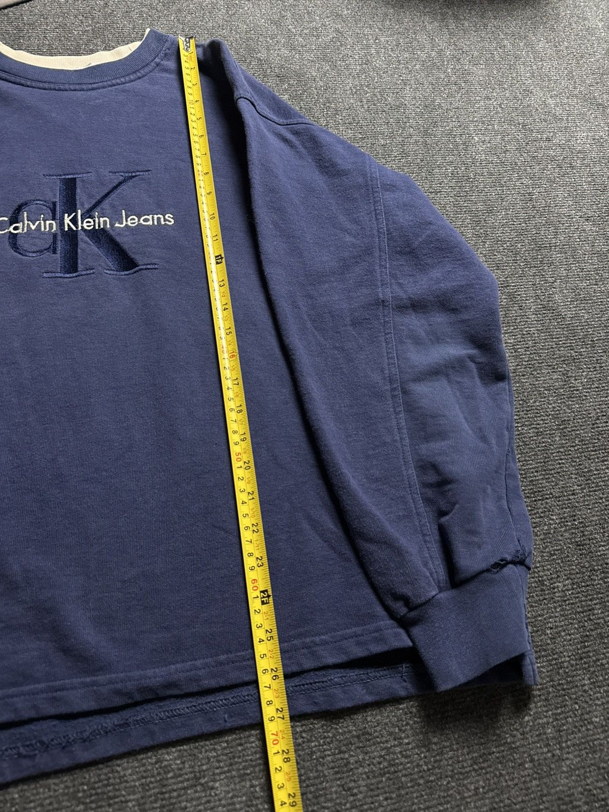 Calvin Klein Vintage 90s Calvin Klein Jeans Embroidered Logo Sweatshirt Size US L / EU 52-54 / 3 - 17 Thumbnail