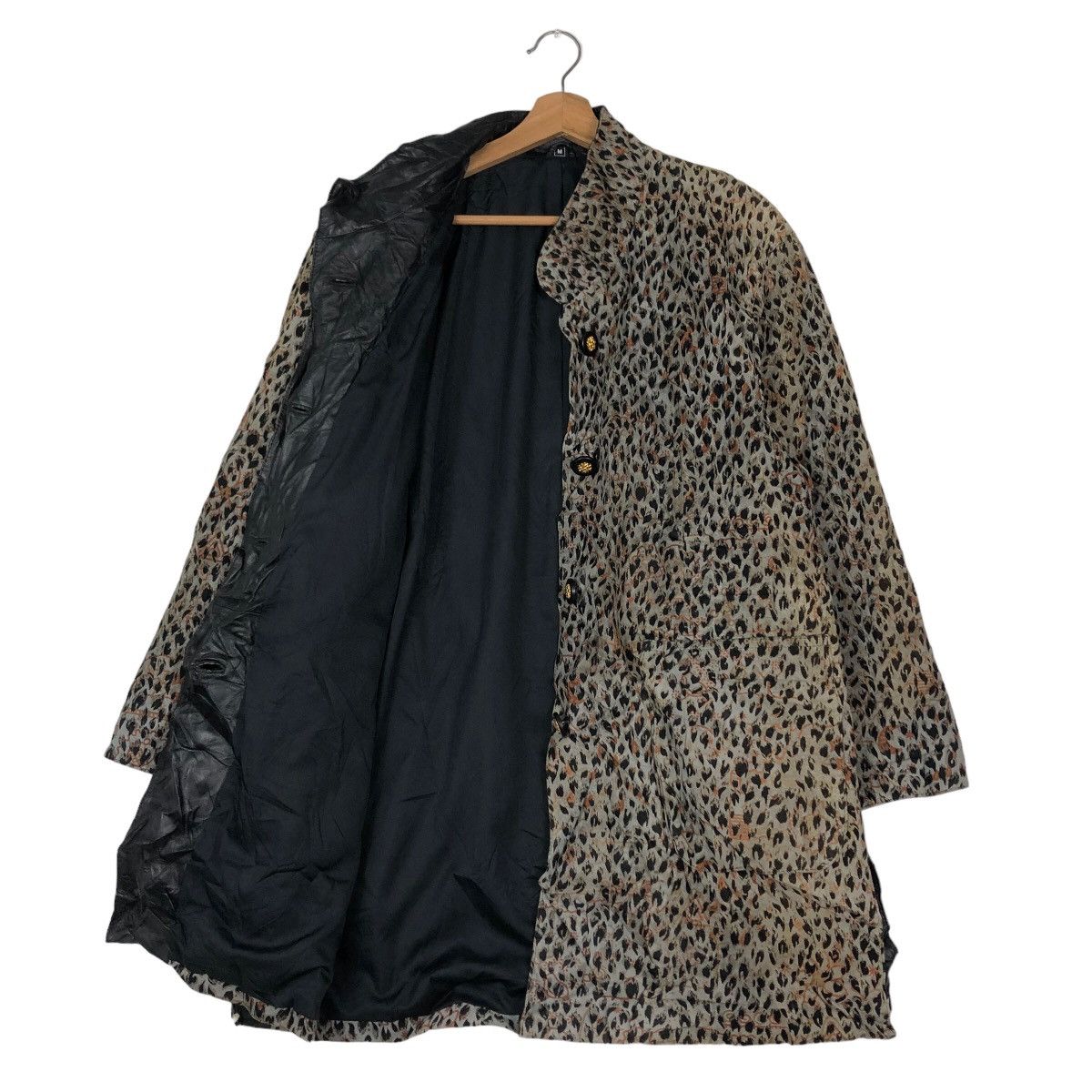 Japanese Brand 🔥Vintage Leather Jacket Long Partina Tokyo Leopord Design Size US M / EU 48-50 / 2 - 11 Thumbnail