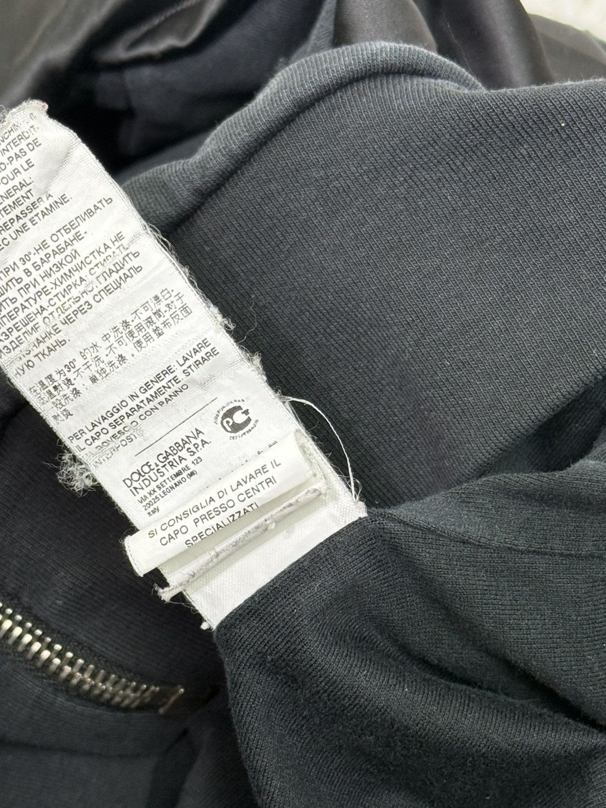 Dolce & Gabbana Dolce & Gabbana DG Sport Satin Sideline Zip Hoodie Black 54 Size US L / EU 52-54 / 3 - 12 Thumbnail