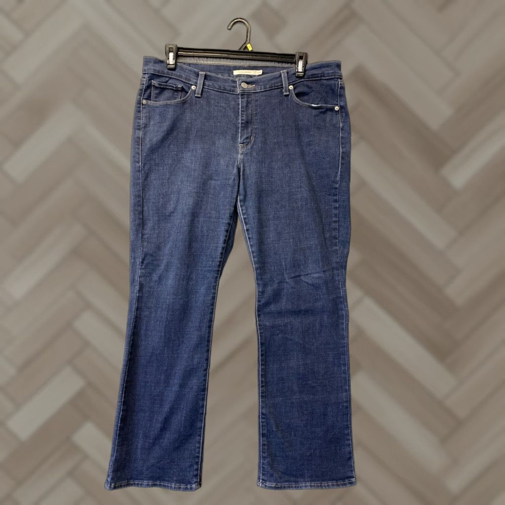 VINTAGE Levi's Jeans Womens Size 16W Plus Blue Bootcut Stretch 90s Womens