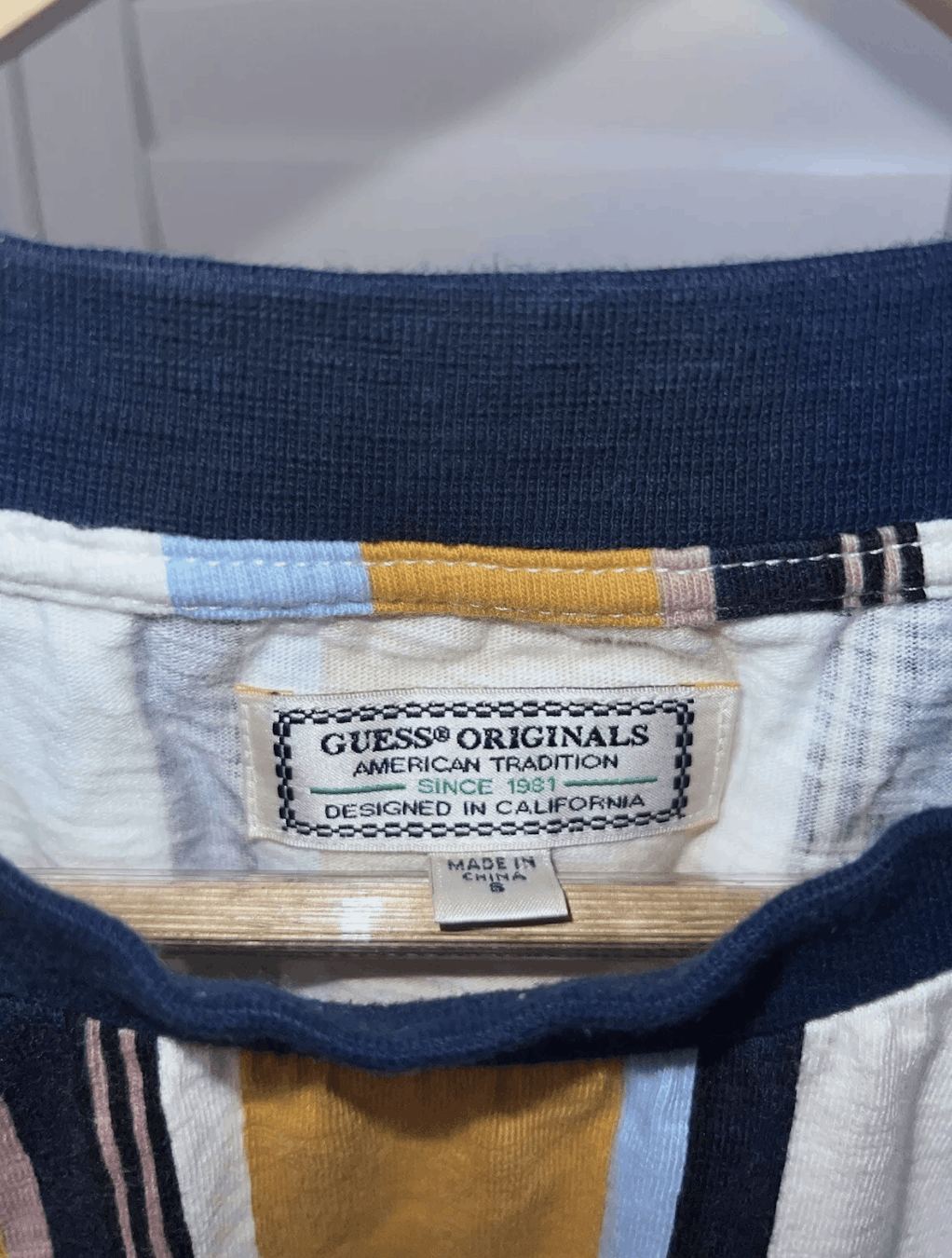 Guess Vintage Guess Los Angeles Striped Tee Size US S / EU 44-46 / 1 - 2 Thumbnail