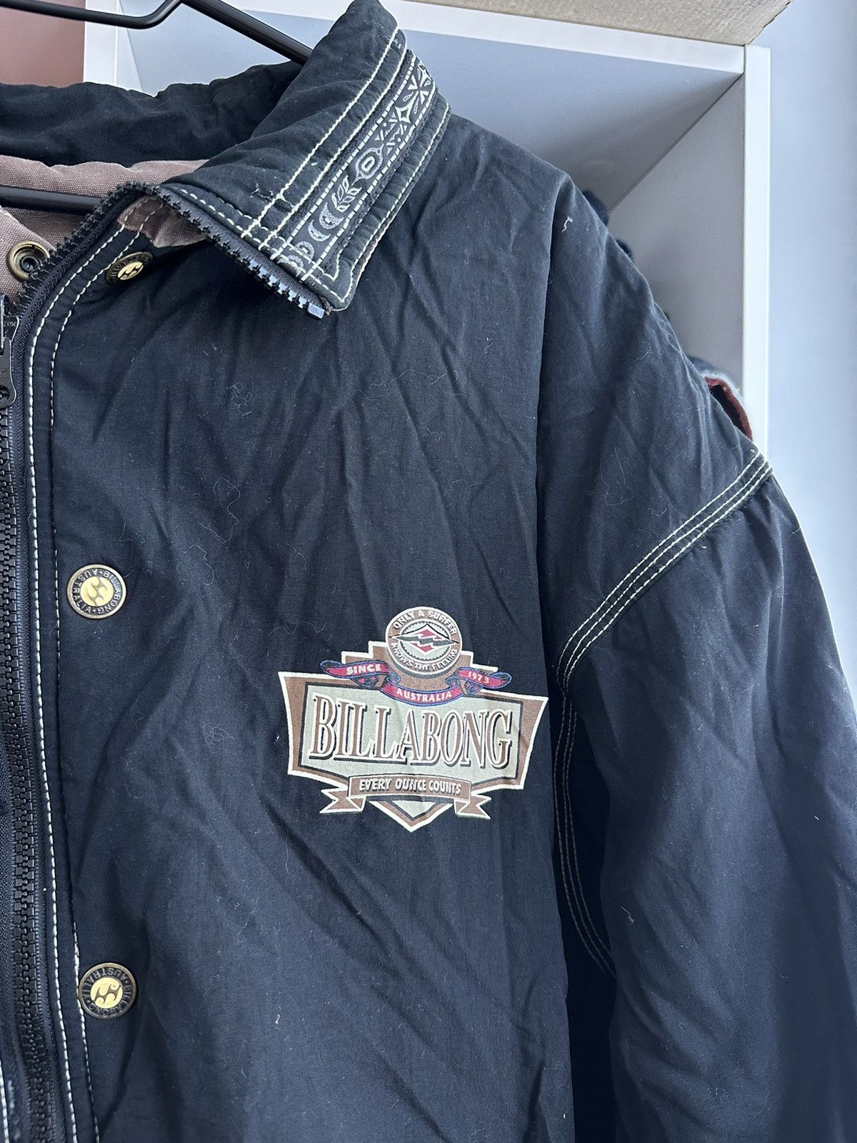 Billabong 🔥VINTAGE 2 SIDED REVERSIBLE BILLABONG JACKET🔥 Size US L / EU 52-54 / 3 - 13 Thumbnail