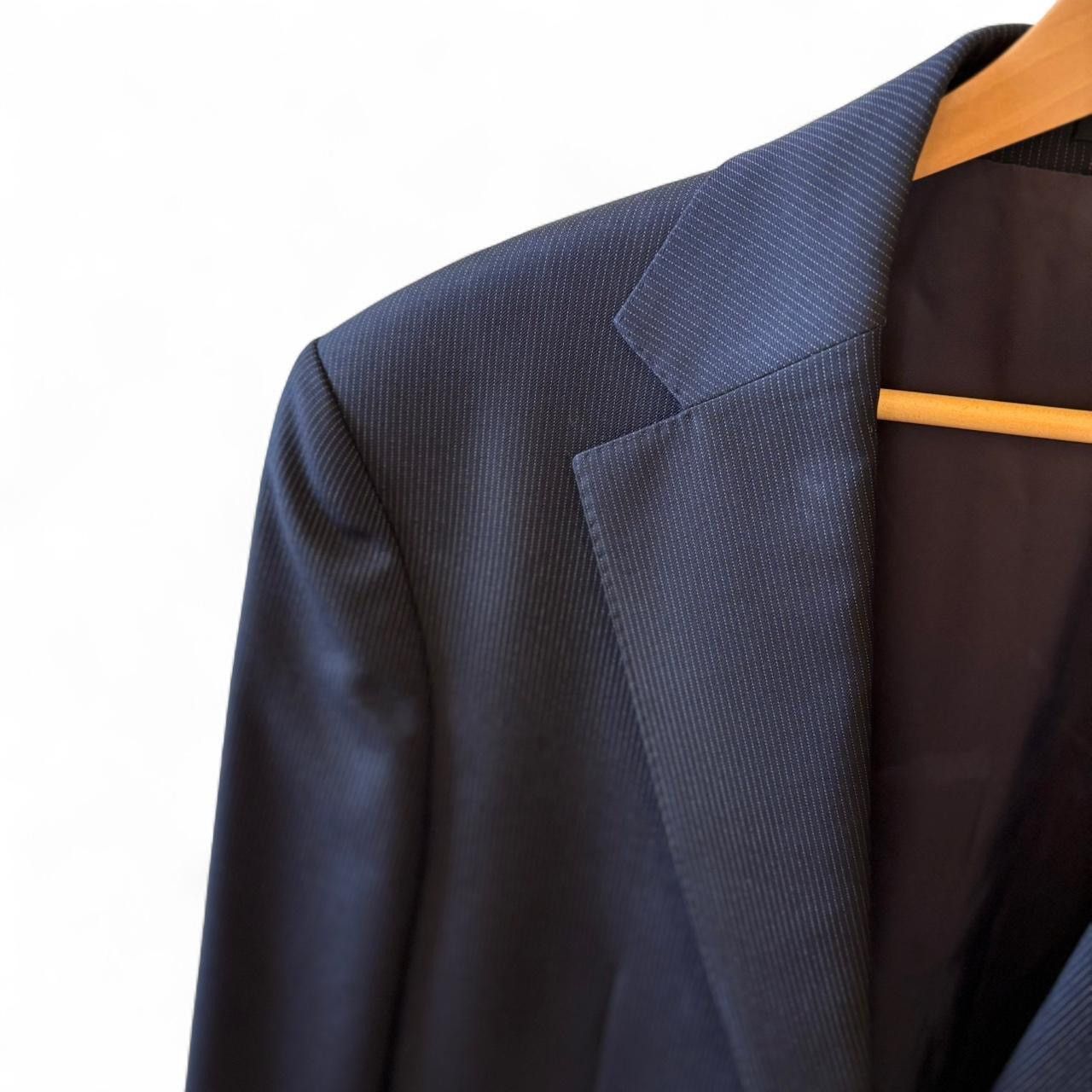 Suitsupply SuitSupply FW13 navy stripe suit jacket 38R VBC super 110s Size 38R - 7 Thumbnail