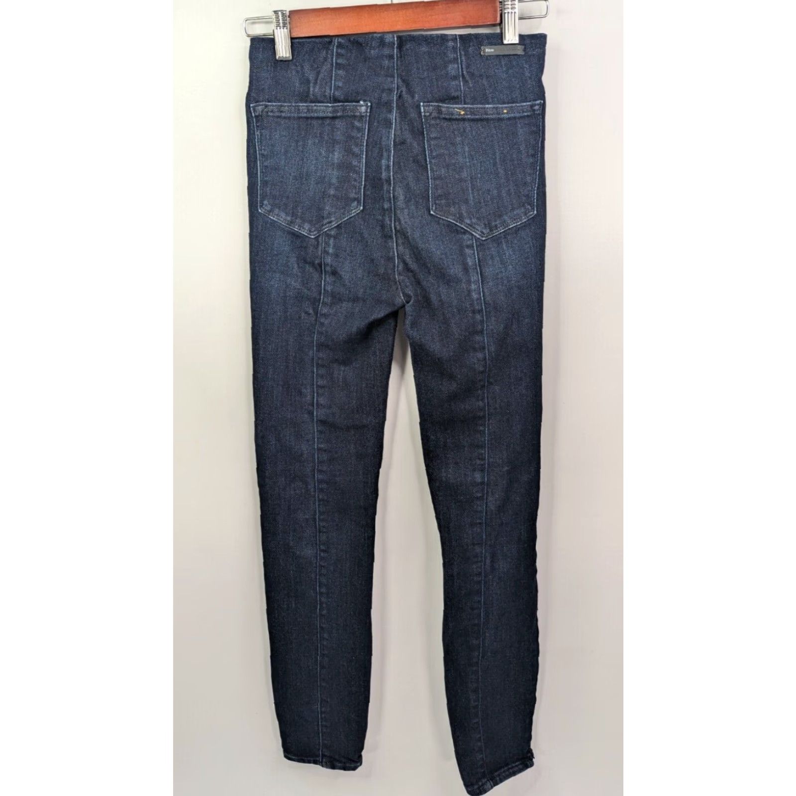 Vintage Pilcro Denim Legging Dark Wash Sz 27 High Rise Jeans Women Jegging Slim Cotton Blend Denim Blue 27 Size 27" / US 4 / IT 40 - 4 Thumbnail