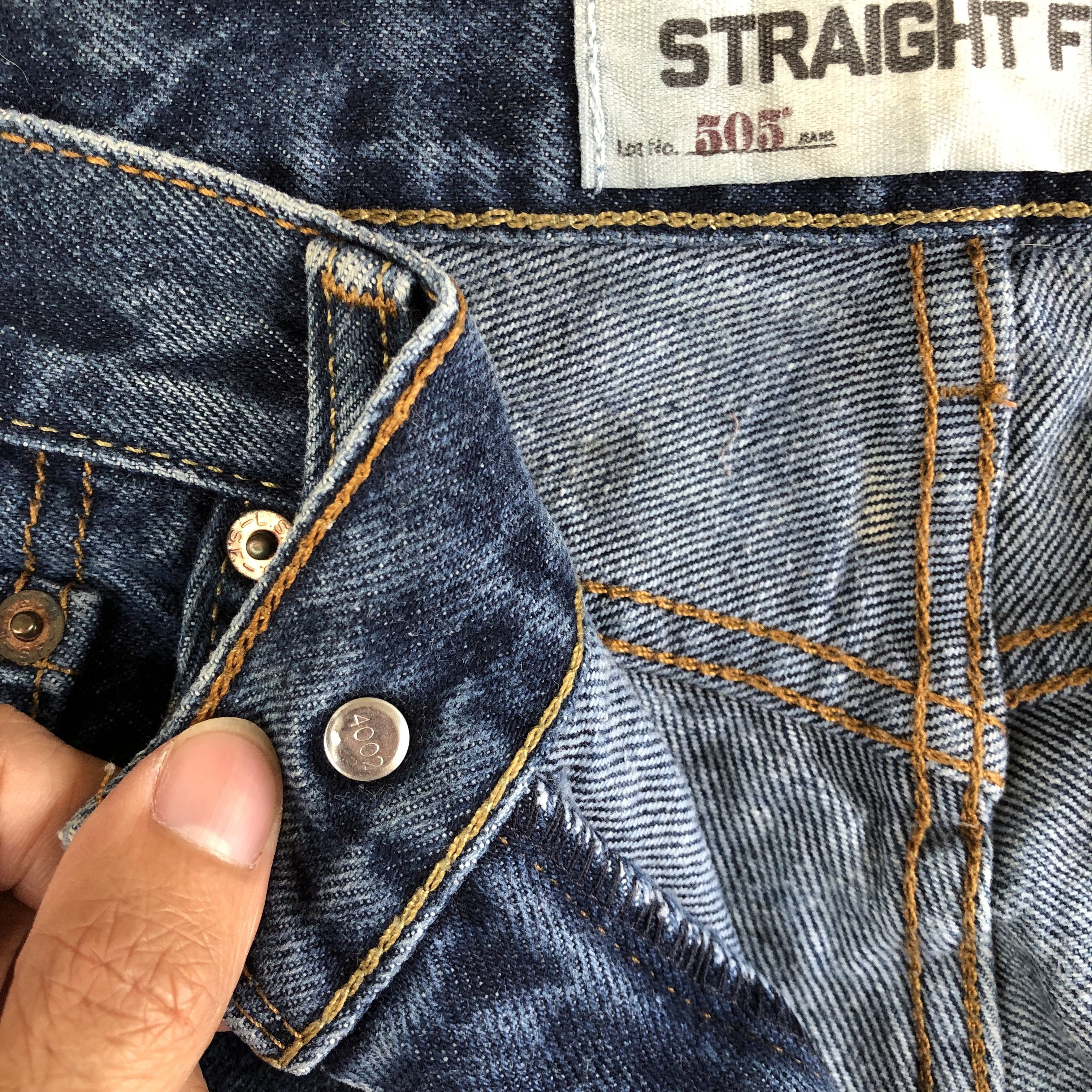 Levi's Vintage Levis 505 Straight Denim Levi's Faded Blue Jeans Size US 34 / EU 50 - 7 Thumbnail