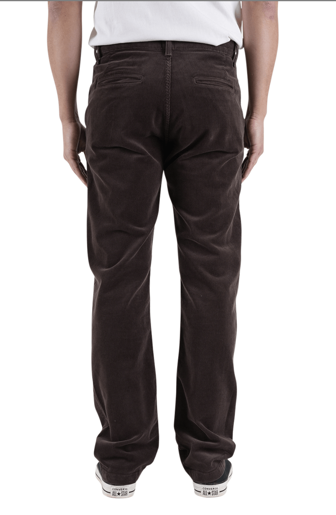 Hiroshi Kato Carob "Pipe" Straight Leg Stretch Cord Chino Size US 32 / EU 48 - 3 Thumbnail