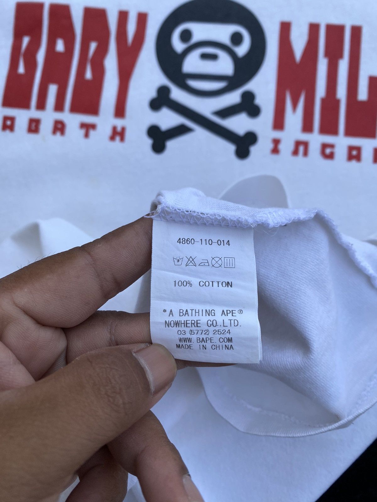 Bape Rare Baby Milo by BAPE A Bathing Ape Tshirt Size US XL / EU 56 / 4 - 9 Thumbnail