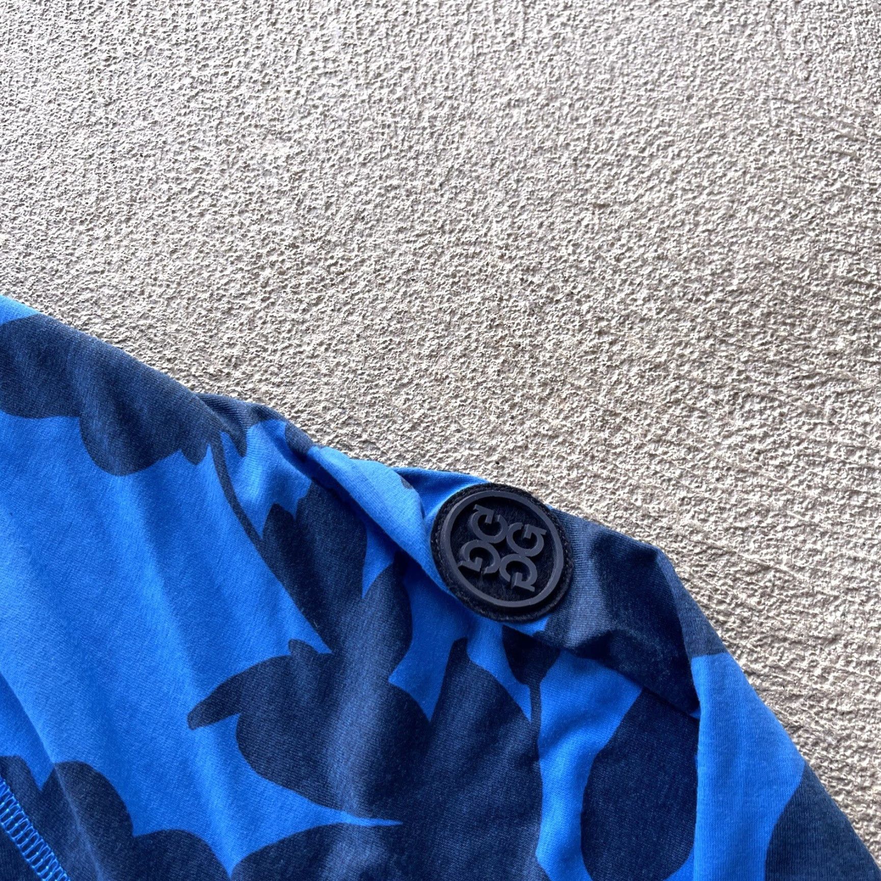 Vintage G Fore Men's XL Blue 1/4 Zip Floral Sweater Golf Performance Stretch Basic Shirt Size US XL / EU 56 / 4 - 4 Thumbnail