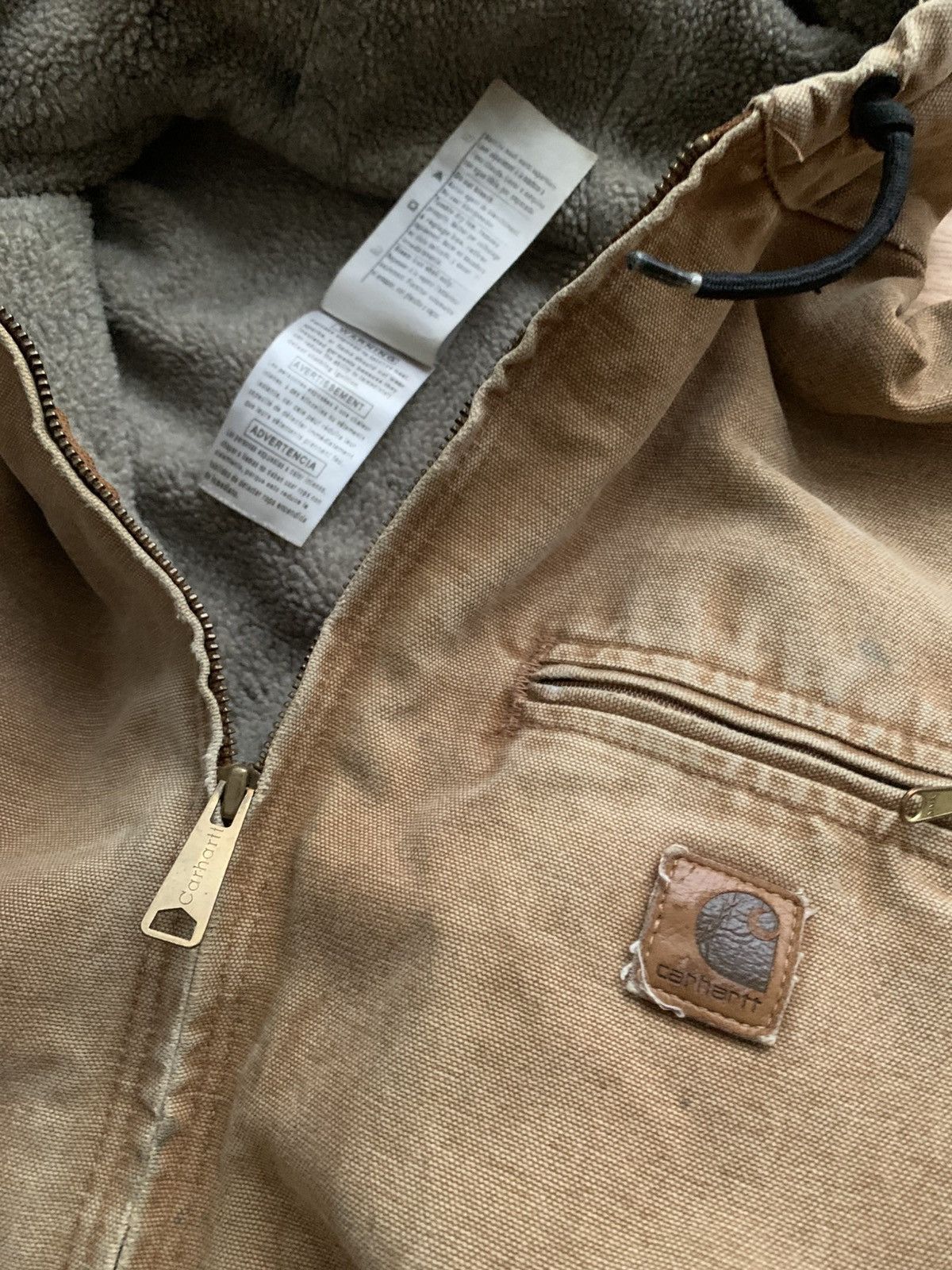 Carhartt Distressed Vintage Carhart Fleece-lined jacked Size US XL / EU 56 / 4 - 1 Thumbnail